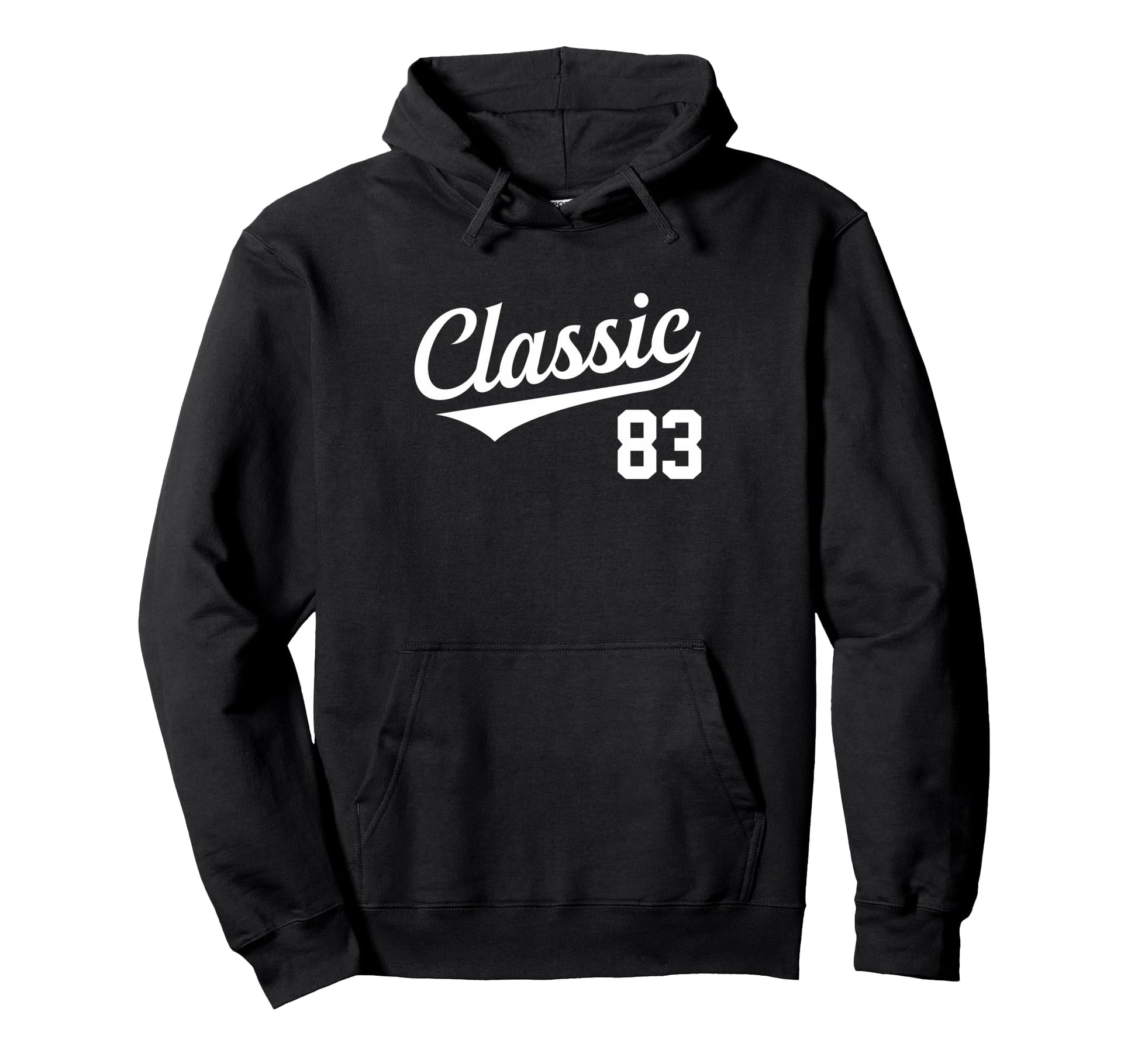 Baseball Jersey Birthday Age 83 Hoodie - Custom Art Print Men Women - T-Shirt, Sweatshirt, Hoodie