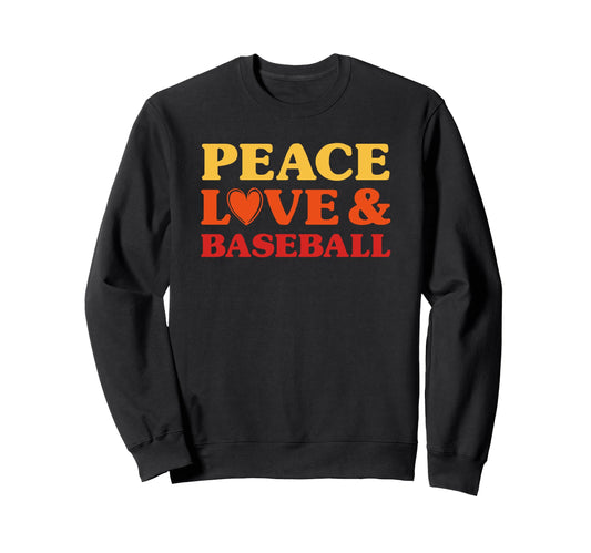 Baseball I Love Baseball Baseball Sweatshirt - Custom Art Print Unisex - T-Shirt, Sweatshirt, Hoodie