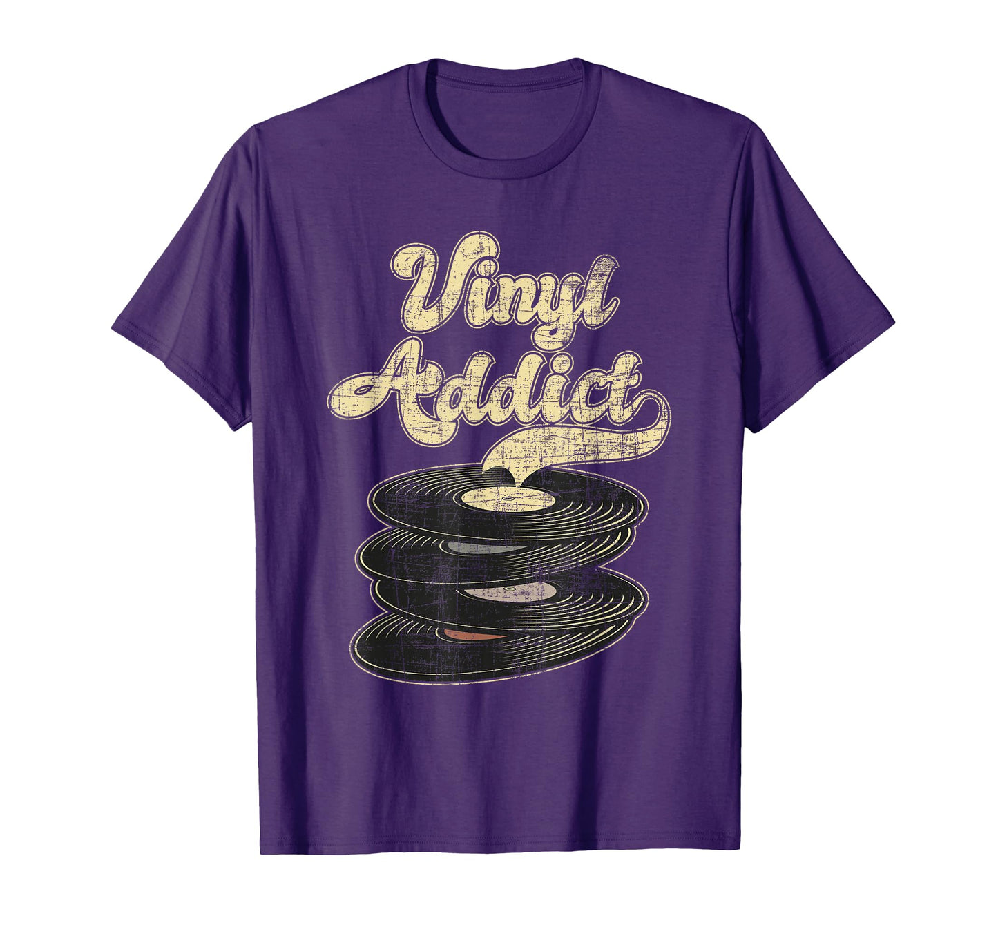 Vinyl Addict Music Record Collector Vinyl T-Shirt - Unique Graphic Unisex - T-Shirt, Sweatshirt, Hoodie