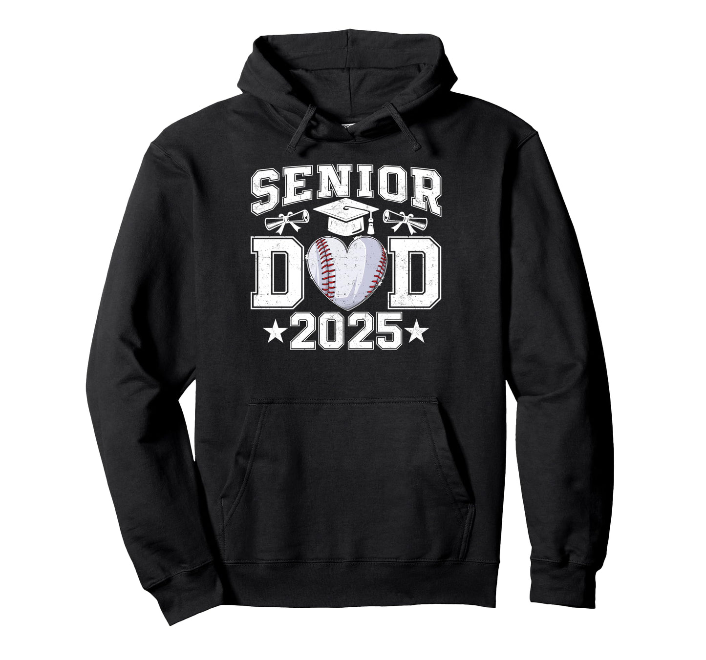 Senior Dad 2025 Baseball Class 2025 Hoodie - Unique Graphic for Adults - T-Shirt, Sweatshirt, Hoodie