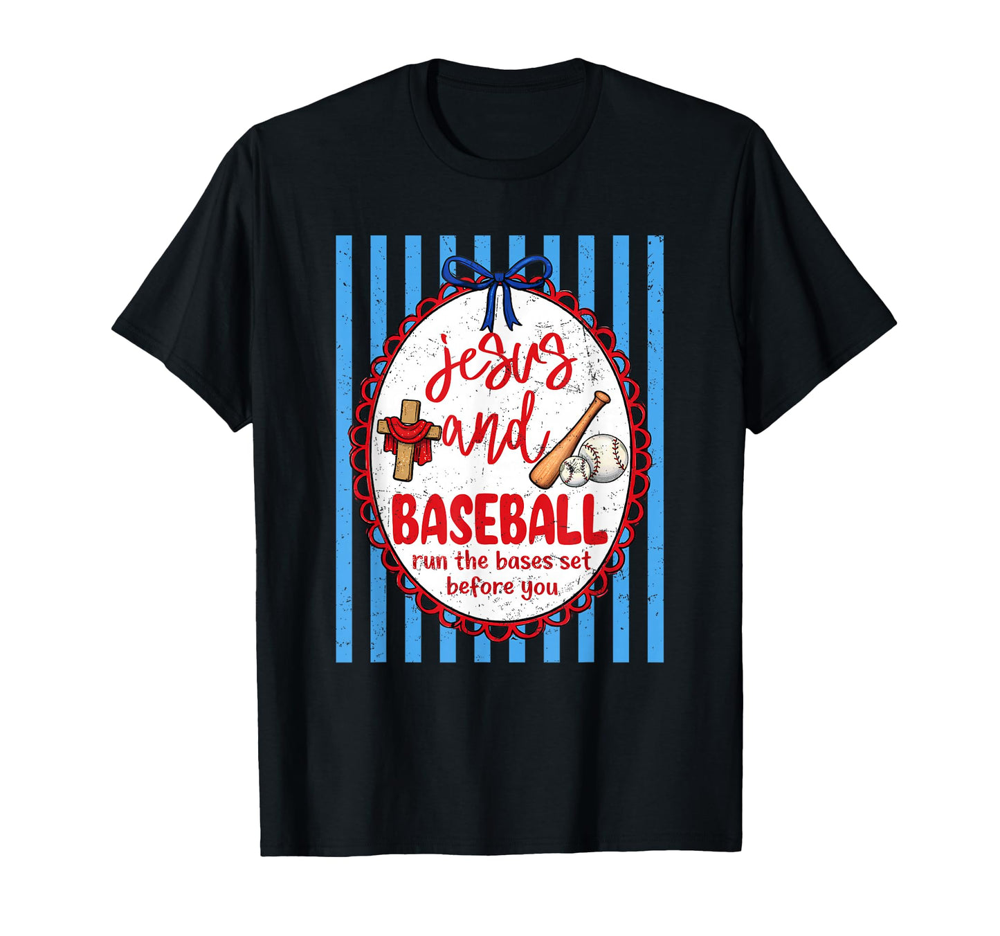 Coquette Jesus And Baseball Run Bases T-Shirt - Trendy Graphic Men Women - T-Shirt, Sweatshirt, Hoodie