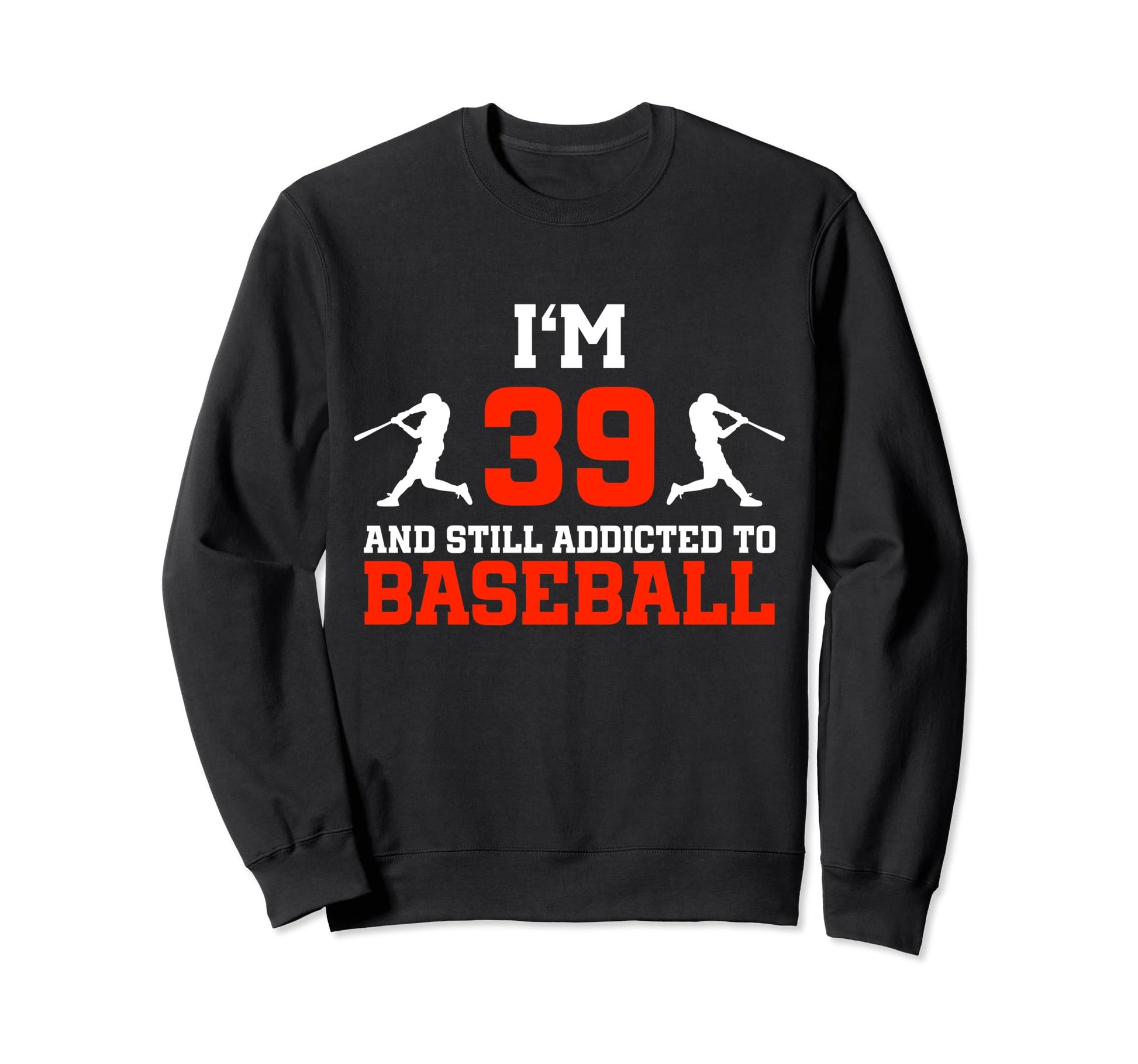 39Th Birthday Baseball 39 Years Sweatshirt - Minimalist Print for Adults - T-Shirt, Sweatshirt, Hoodie