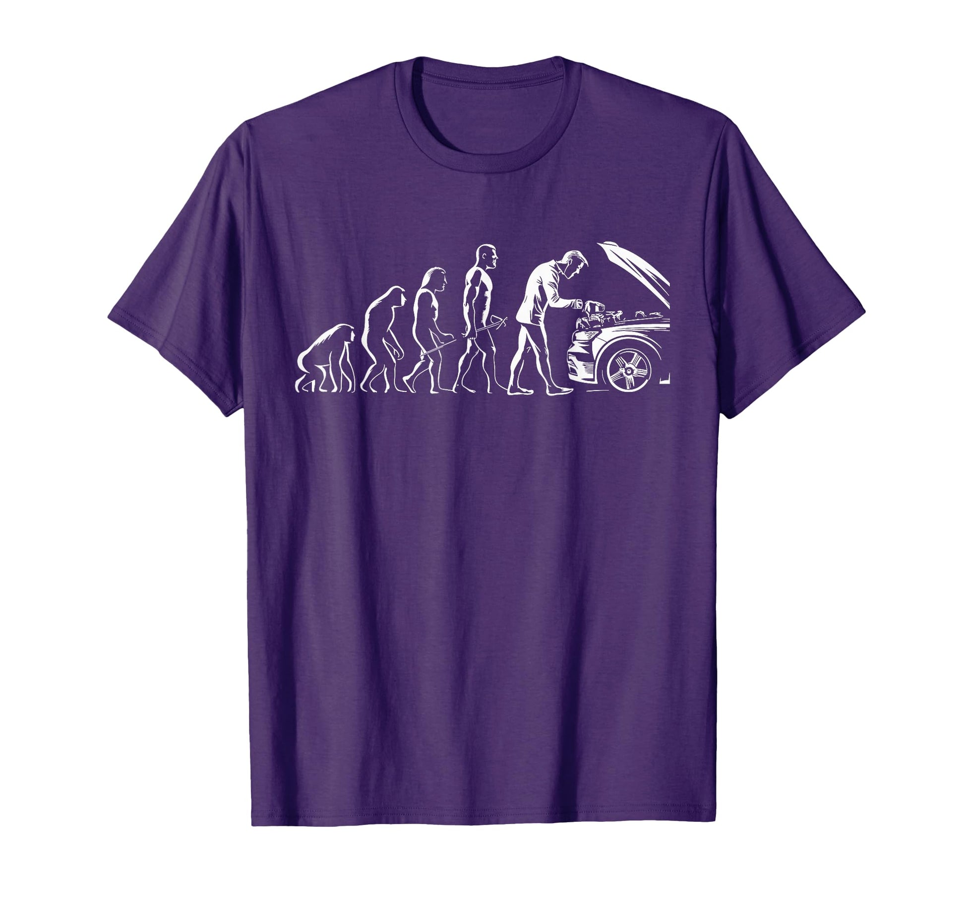 Evolution Mechanic Car Lovers Car Engine T-Shirt - Streetwear Style Unisex - T-Shirt, Sweatshirt, Hoodie