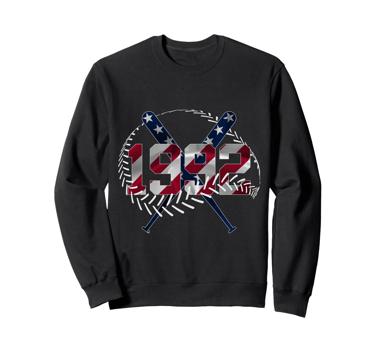 34Th Birthday Baseball 1992 Sweatshirt - Novelty Apparel Unisex - T-Shirt, Sweatshirt, Hoodie