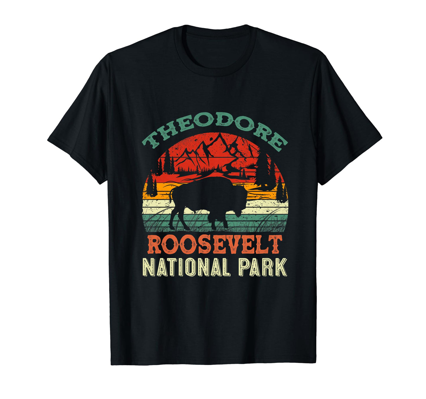 Theodore Roosevelt National Park T-Shirt - Minimalist Print for Adults - T-Shirt, Sweatshirt, Hoodie