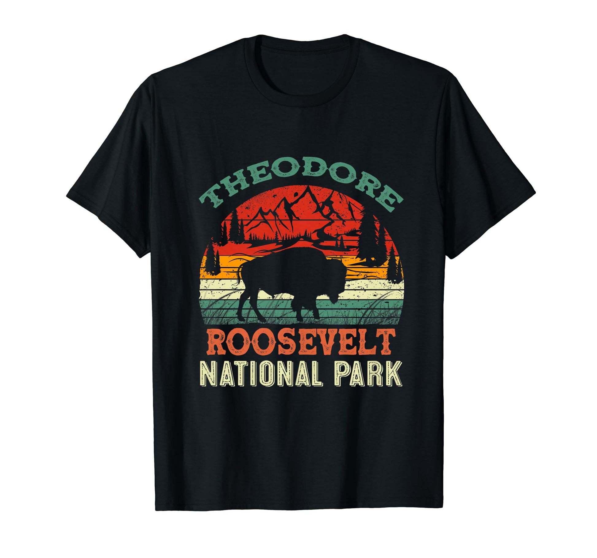 Theodore Roosevelt National Park T-Shirt - Minimalist Print for Adults - T-Shirt, Sweatshirt, Hoodie