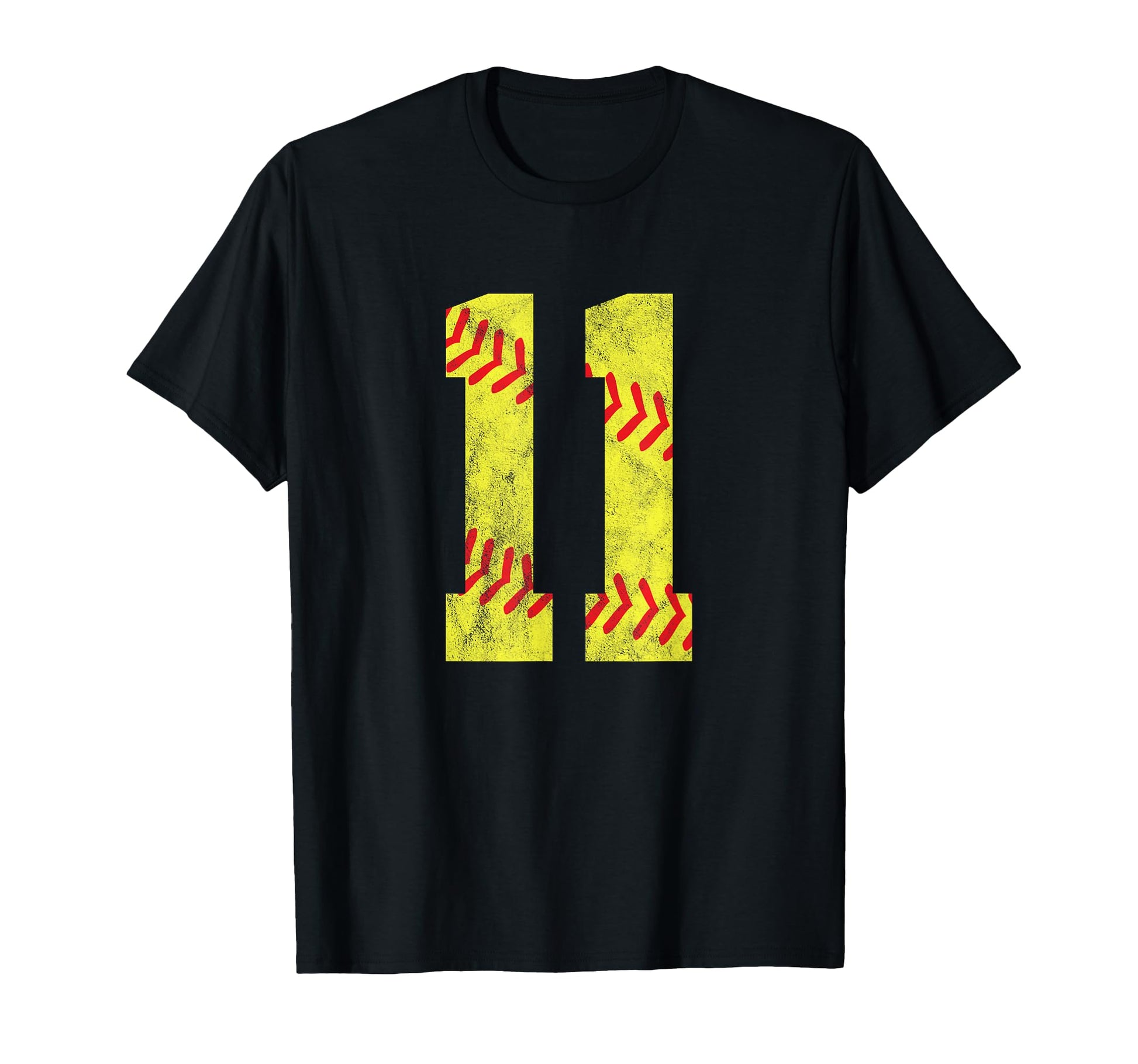 Softball Number 11 Eleven 11Th T-Shirt - Streetwear Style for Adults - T-Shirt, Sweatshirt, Hoodie
