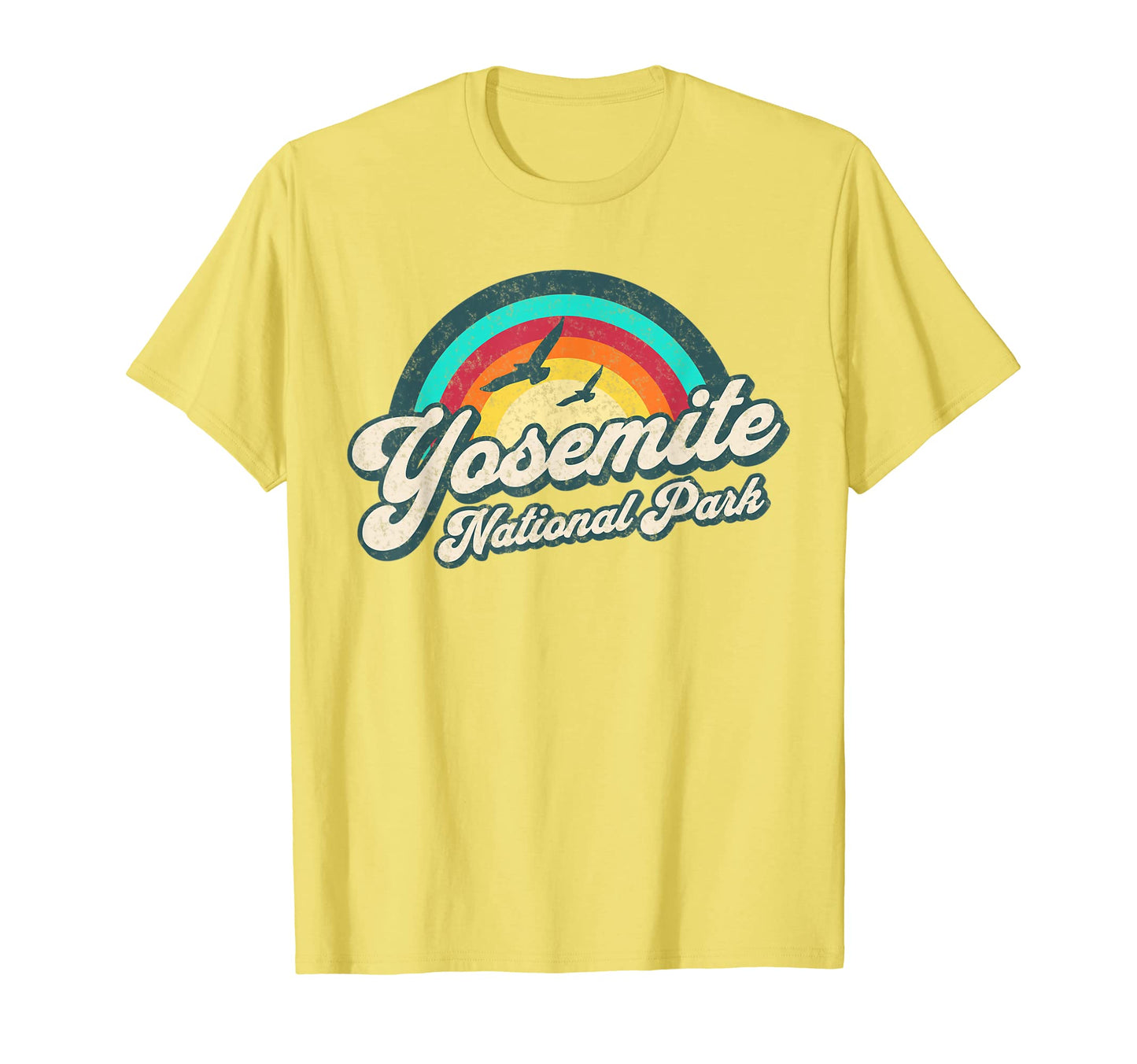 Yosemite National Park California 70S T-Shirt - Custom Art Print Men Women - T-Shirt, Sweatshirt, Hoodie