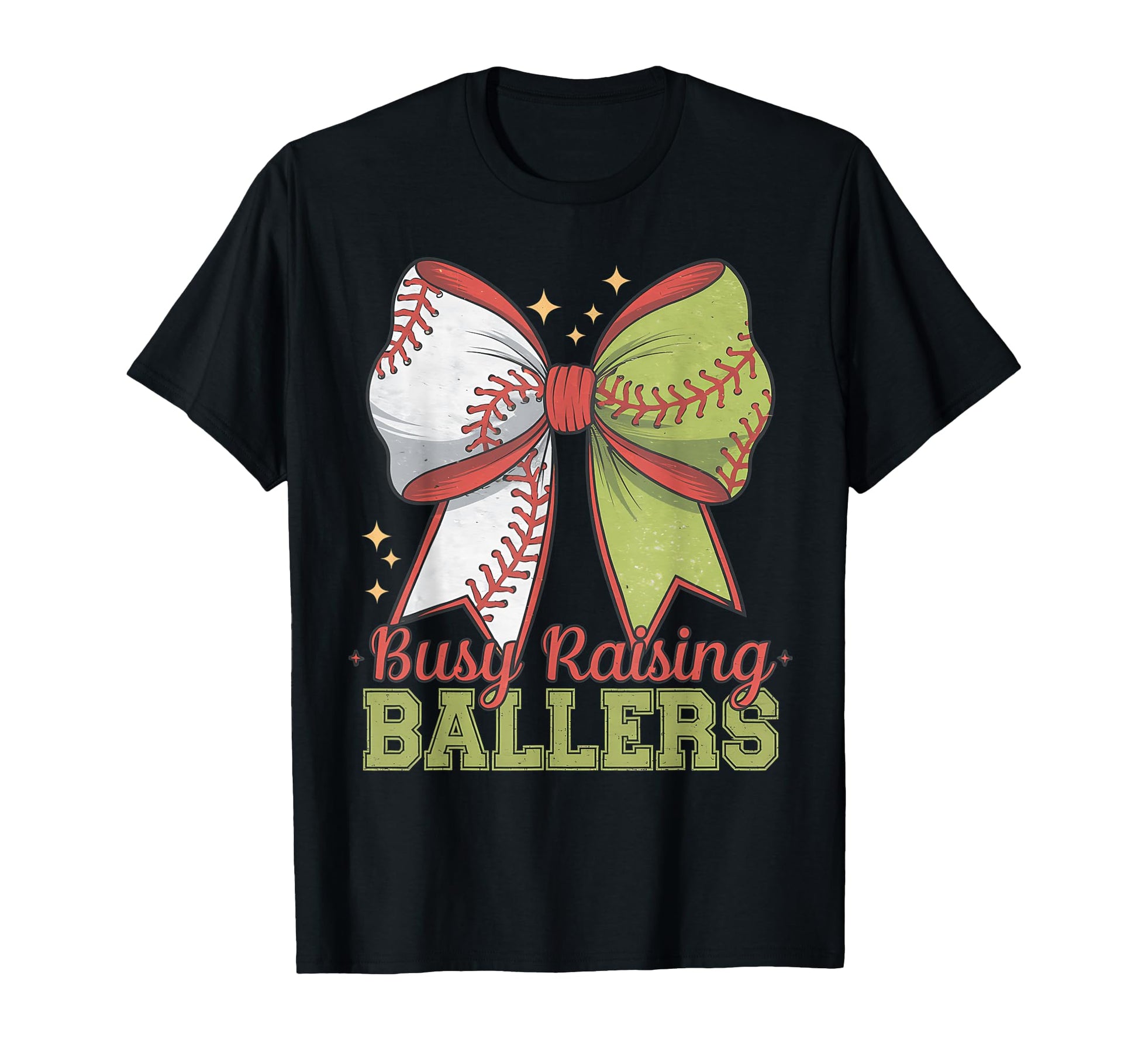 Busy Raising Ballers Softball T-Shirt - Aesthetic Graphic Men Women - T-Shirt, Sweatshirt, Hoodie