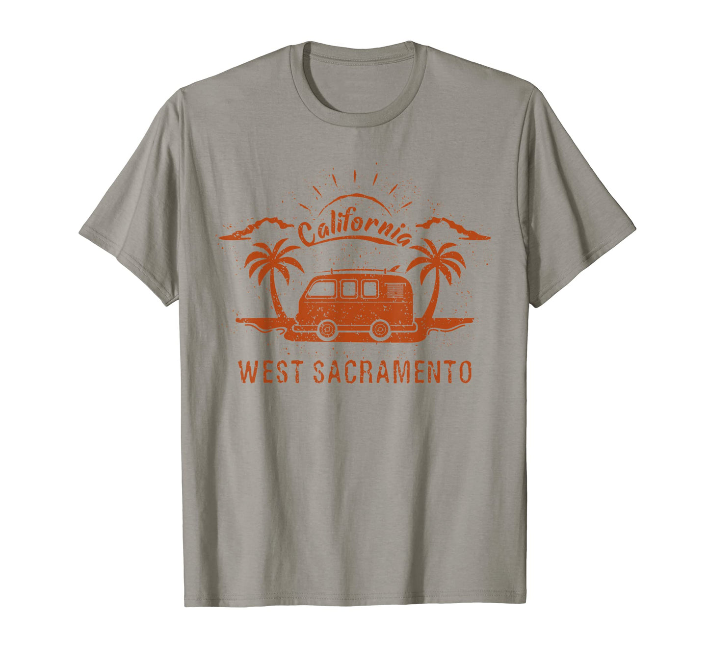 West Sacramento Ca California Surfing T-Shirt - Custom Art Print Men Women - T-Shirt, Sweatshirt, Hoodie