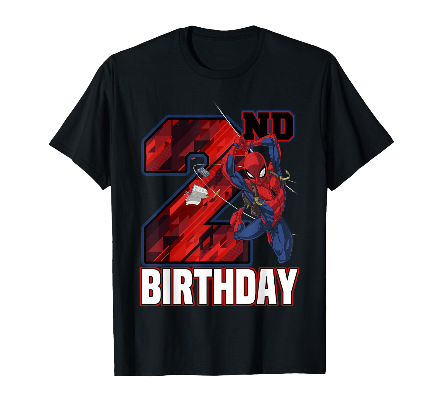 Marvel Spider Web Swing 2Nd Birthday T-Shirt - Fun Novelty Design Men Women - T-Shirt, Sweatshirt, Hoodie
