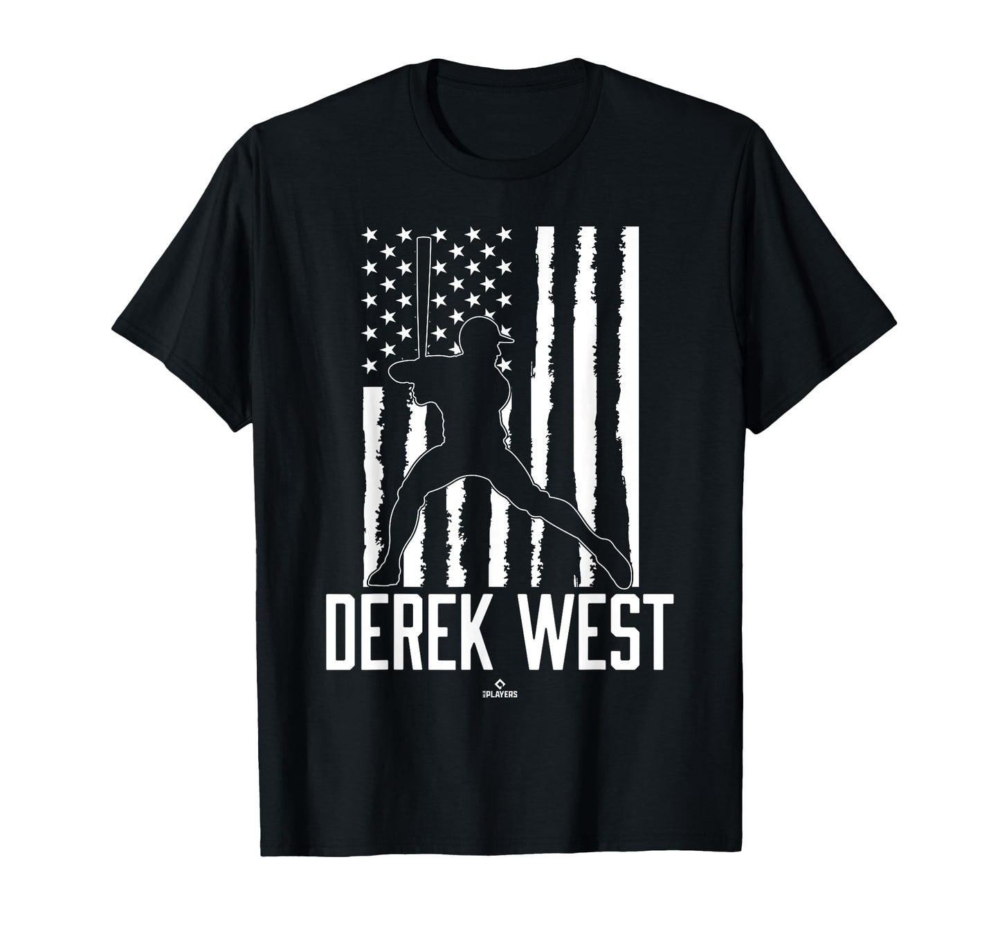 Distressed Flag Swing Derek West T-Shirt - Fun Novelty Design for Adults - T-Shirt, Sweatshirt, Hoodie