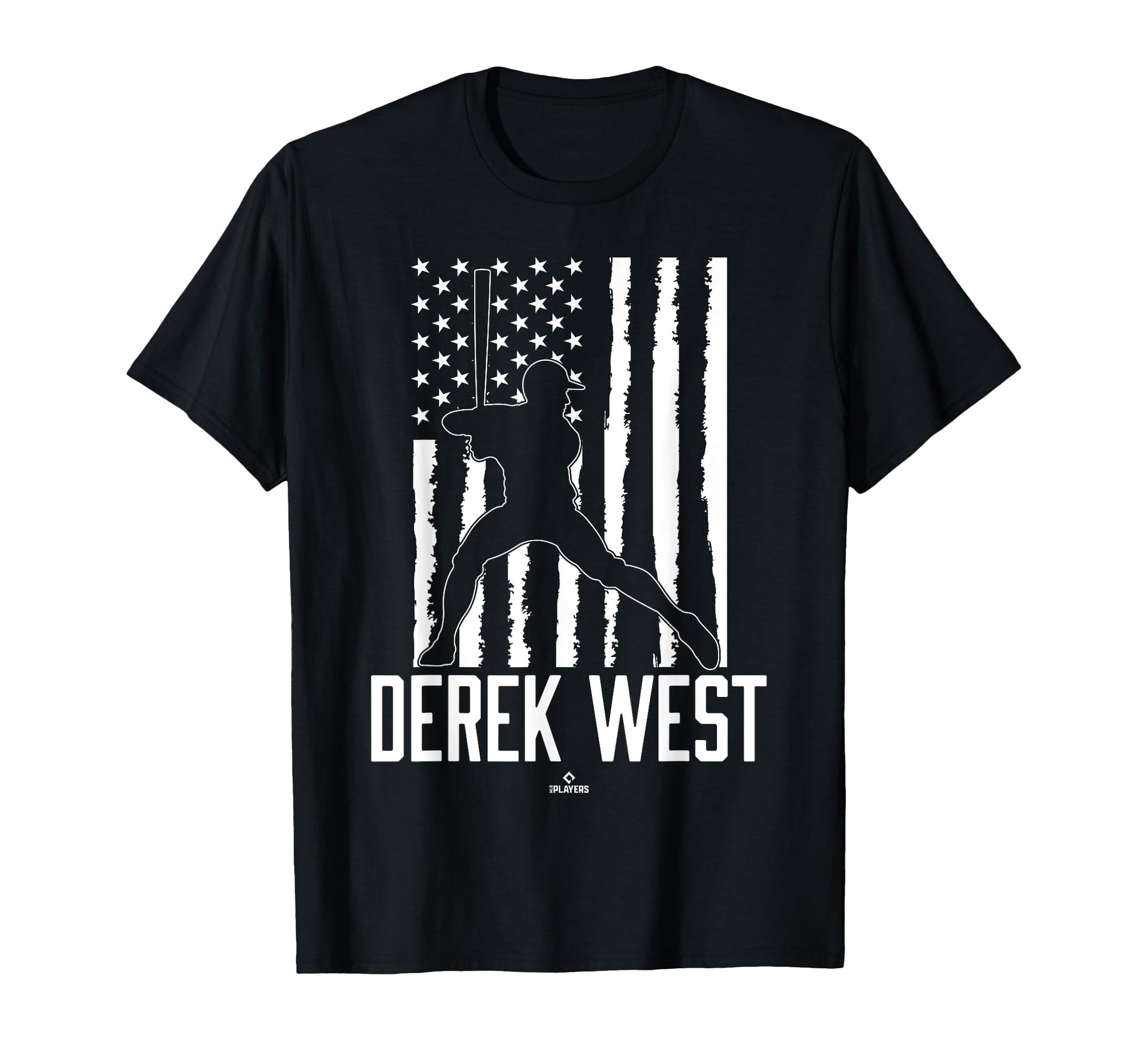 Distressed Flag Swing Derek West T-Shirt - Fun Novelty Design for Adults - T-Shirt, Sweatshirt, Hoodie