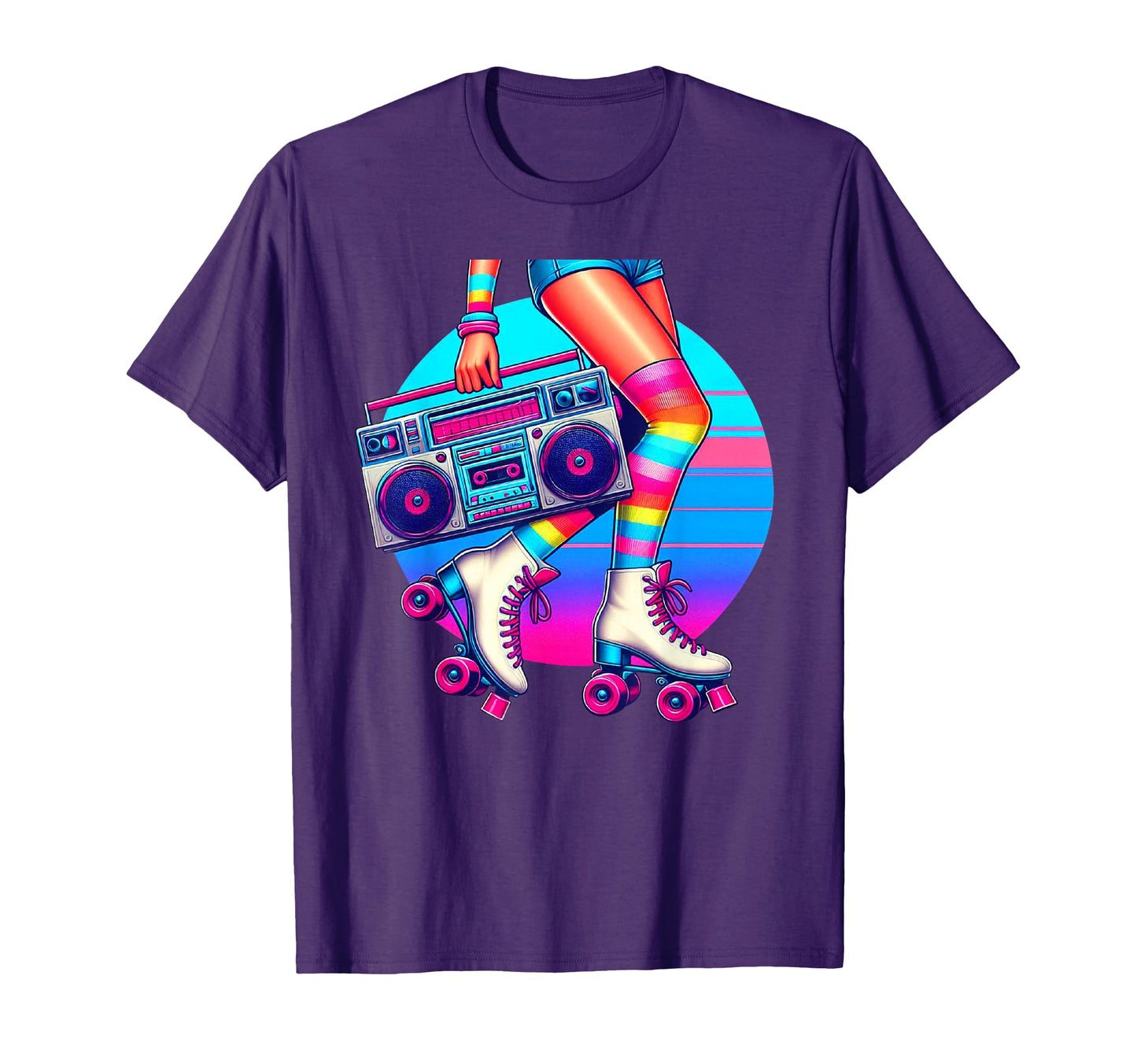 Rollerskates Funny 80S Roller Disco T-Shirt - Trendy Graphic Men Women - T-Shirt, Sweatshirt, Hoodie