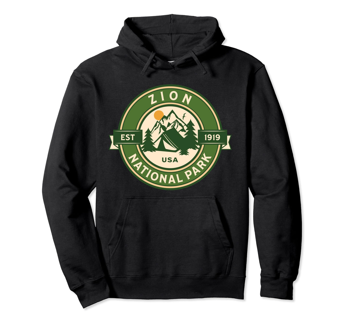 Zion National Park Utah Hike Camp Outdoors Hoodie - Unique Graphic Unisex - T-Shirt, Sweatshirt, Hoodie