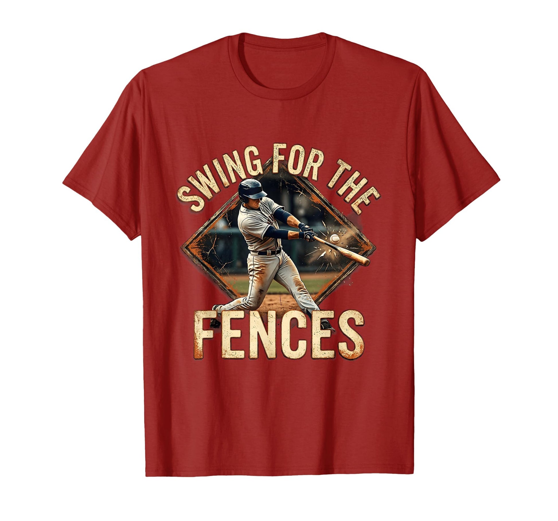 Swing Fences Baseball T-Shirt - Streetwear Style Unisex - T-Shirt, Sweatshirt, Hoodie