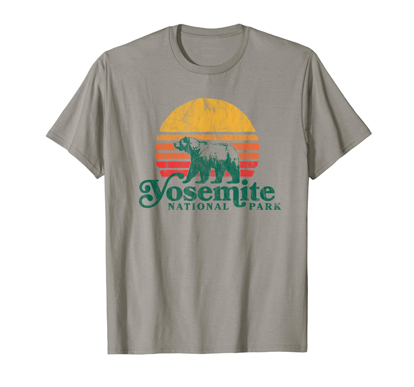 Yosemite National Park Bear And Sun T-Shirt - Fun Novelty Design Men Women - T-Shirt, Sweatshirt, Hoodie