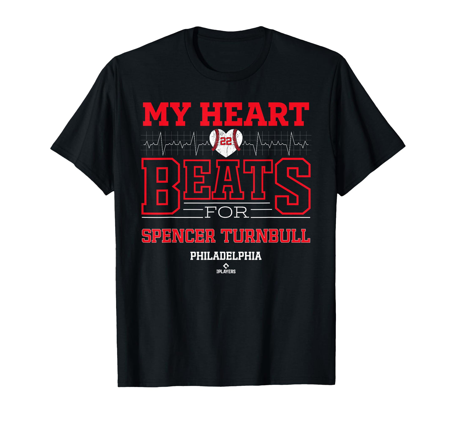 My Heart Beats Spencer Turnbull T-Shirt - Novelty Apparel Unisex - T-Shirt, Sweatshirt, Hoodie