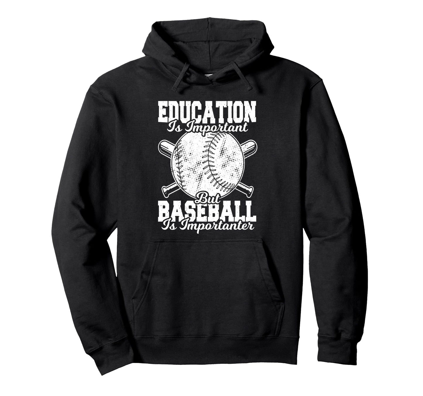 Education Is Important But Baseball Is Hoodie - Custom Art Print Men Women - T-Shirt, Sweatshirt, Hoodie