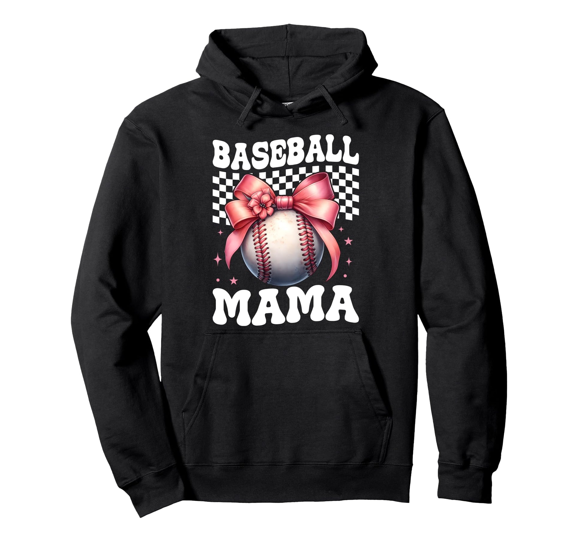 Baseball Mama Baseball Mom Mothers Hoodie - Aesthetic Graphic Men Women - T-Shirt, Sweatshirt, Hoodie
