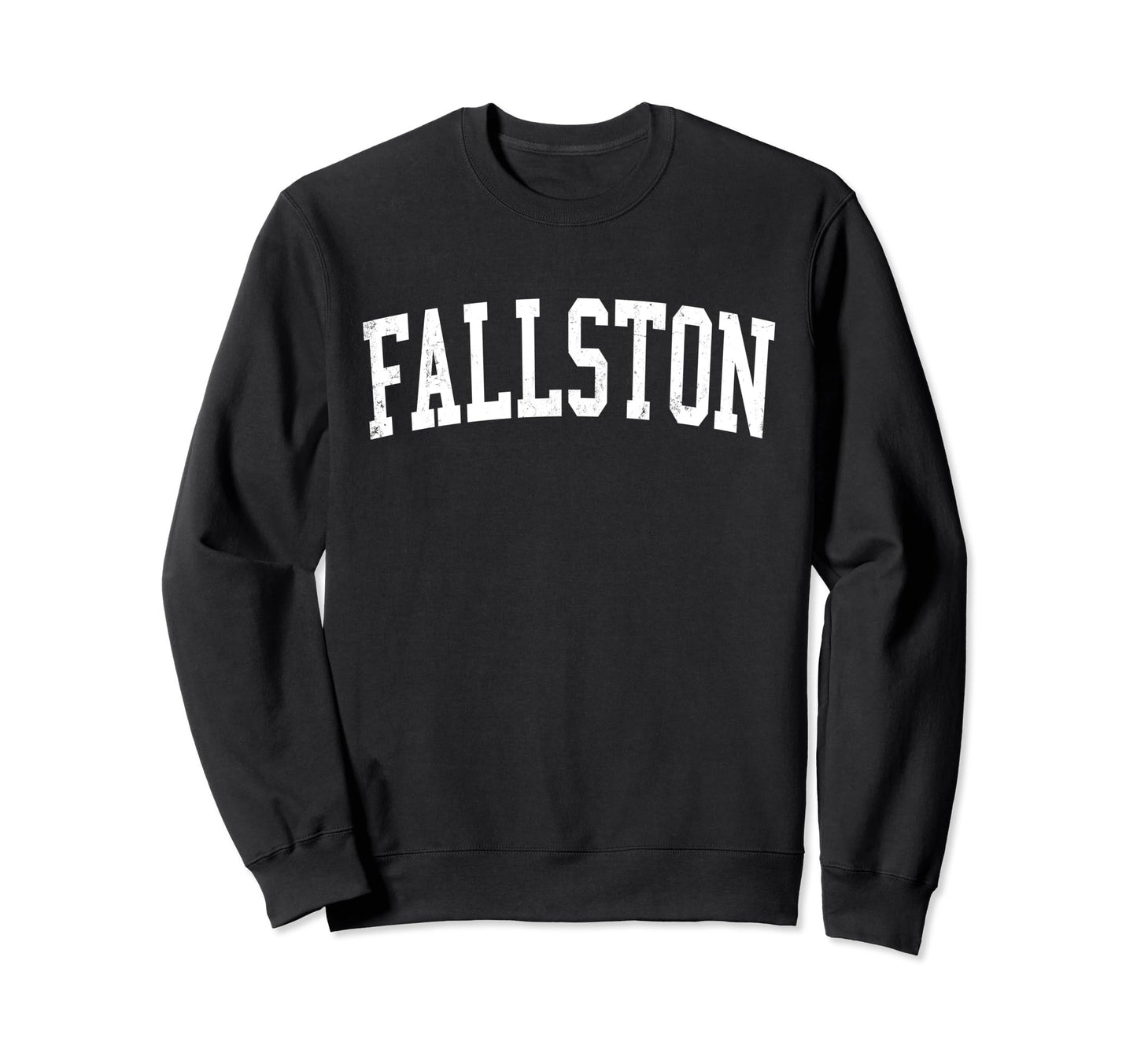 Fallston Md Distressed White Sweatshirt - Custom Art Print Men Women - T-Shirt, Sweatshirt, Hoodie