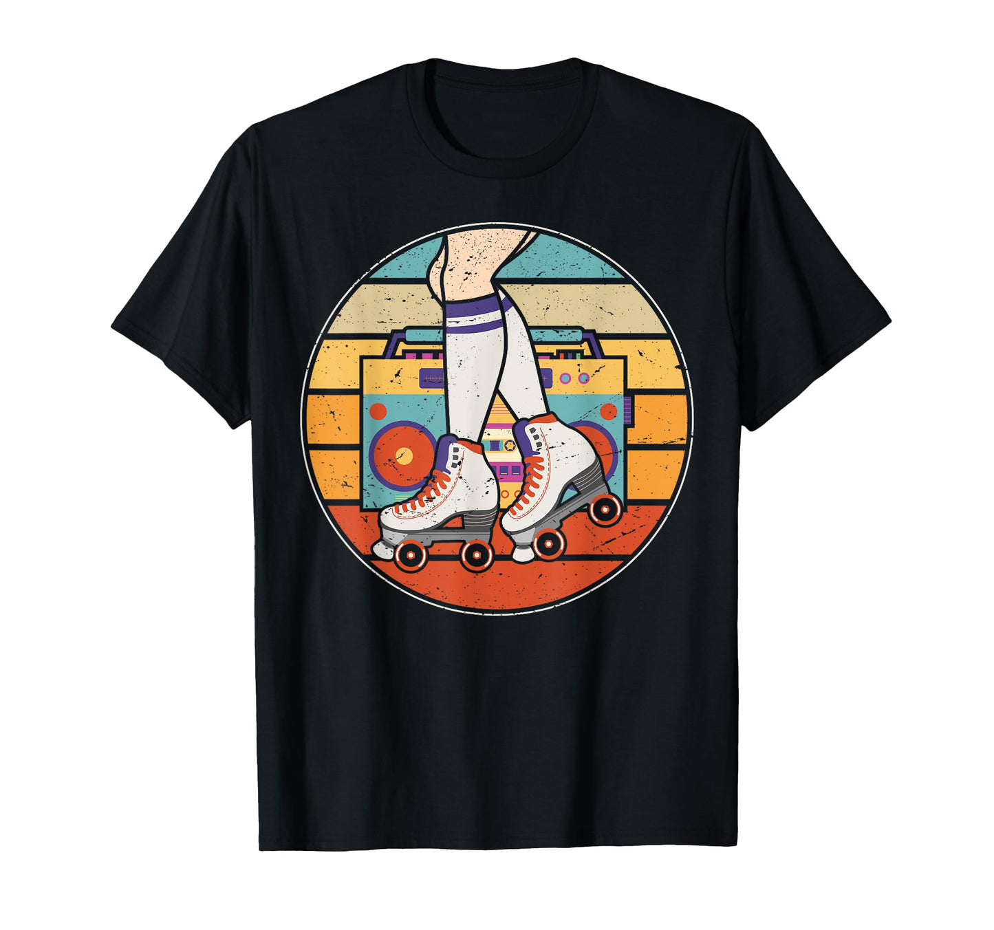 Roller Skate Radio Skating Disco 70S 80S T-Shirt - Graphic Print Unisex - T-Shirt, Sweatshirt, Hoodie