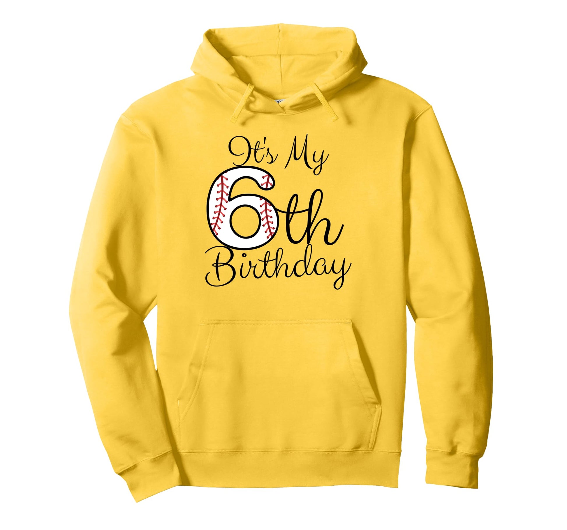 Its My 6Th Birthday Baseball Player Hoodie - Streetwear Style Men Women - T-Shirt, Sweatshirt, Hoodie