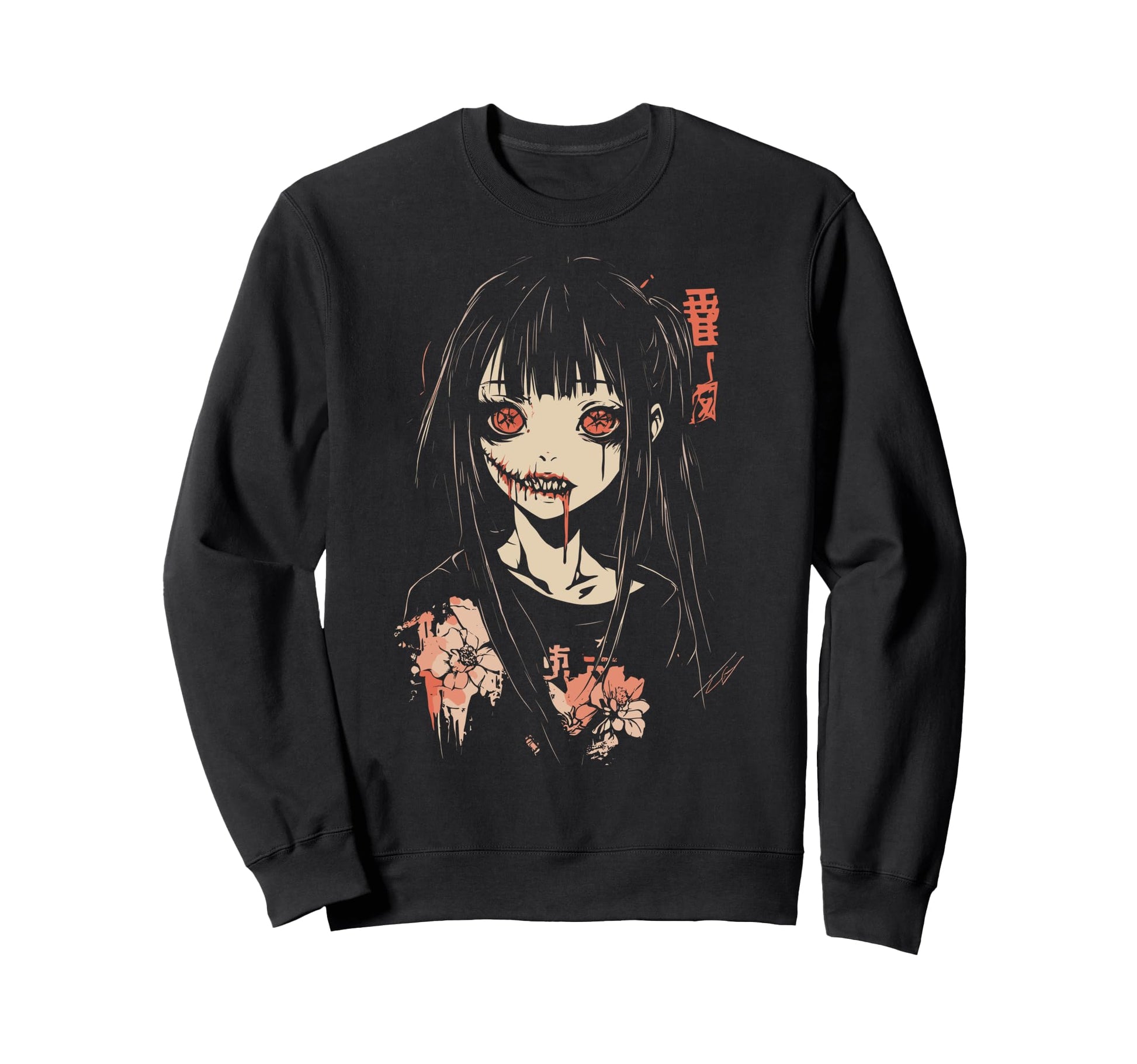 Anime Horror Aesthetic Soft Grunge Sweatshirt - Fun Novelty Design Unisex - T-Shirt, Sweatshirt, Hoodie