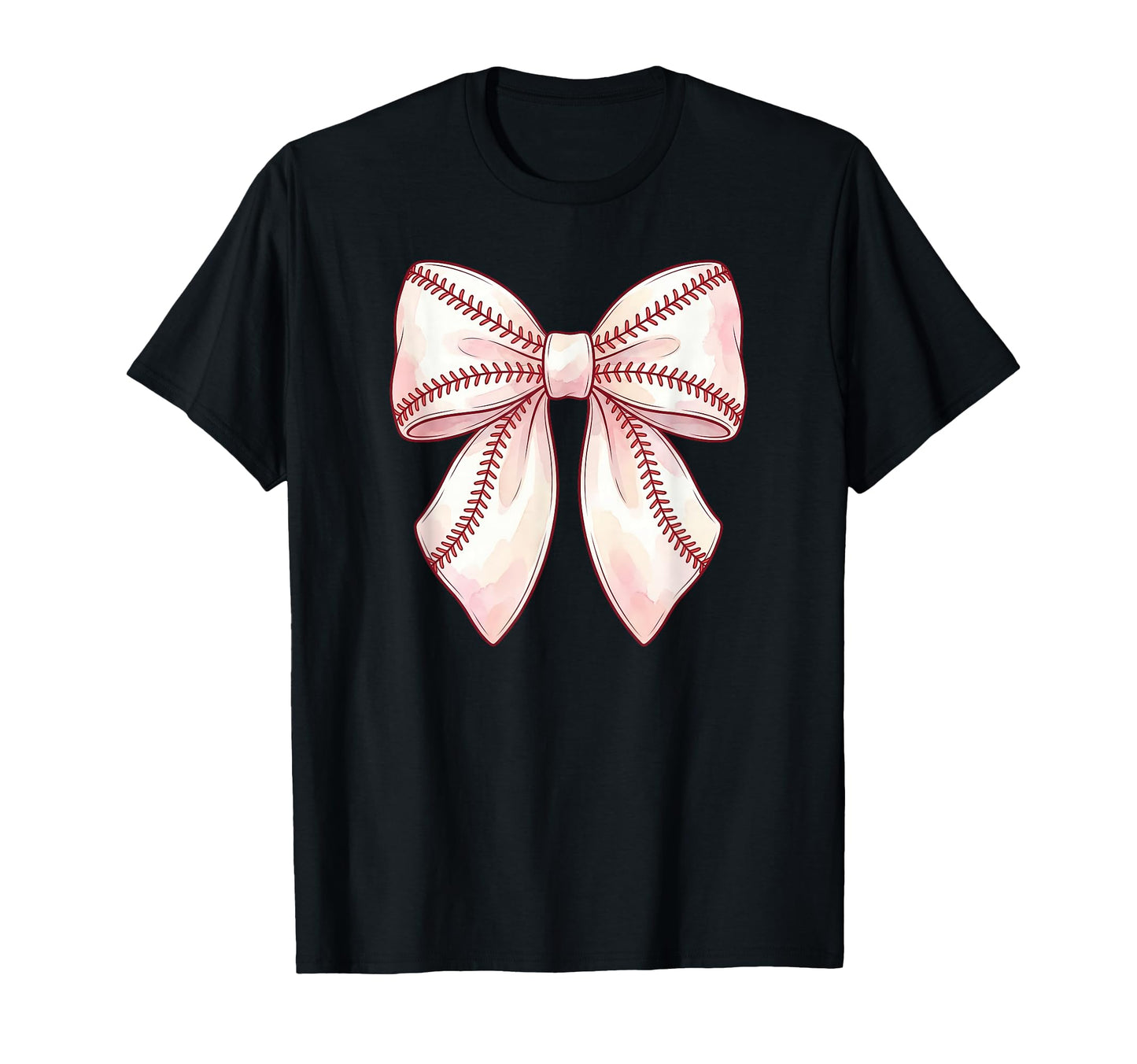 Baseball Coquette Bow T-Shirt - Custom Art Print Unisex - T-Shirt, Sweatshirt, Hoodie