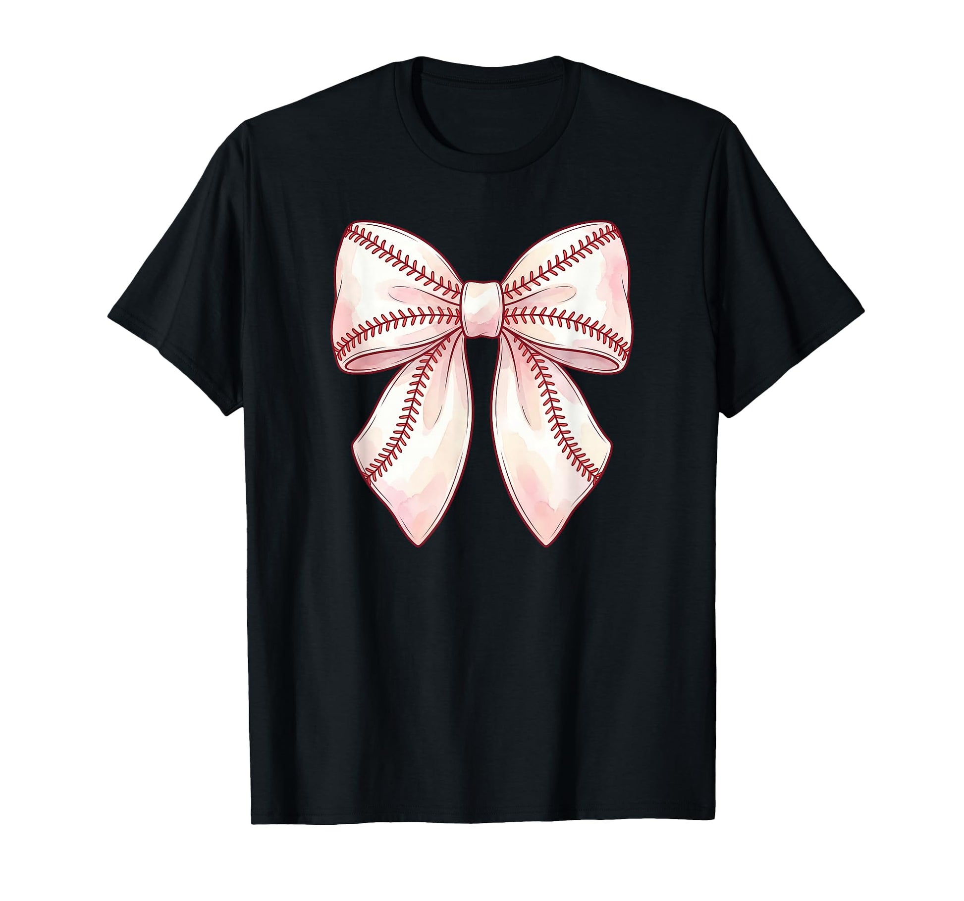 Baseball Coquette Bow T-Shirt - Custom Art Print Unisex - T-Shirt, Sweatshirt, Hoodie