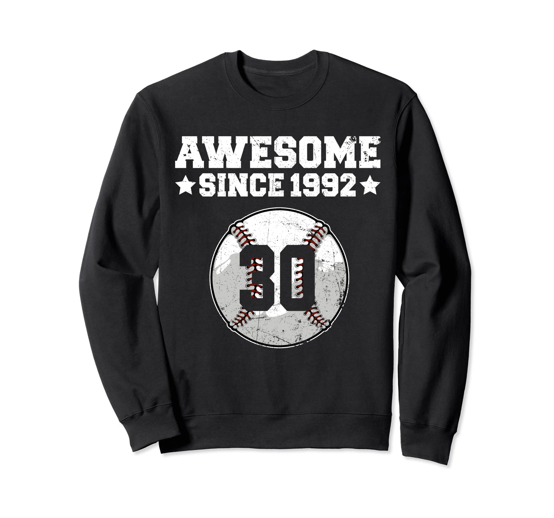 Awesome Since 1992 Baseball 30Th Sweatshirt - Trendy Graphic Men Women - T-Shirt, Sweatshirt, Hoodie