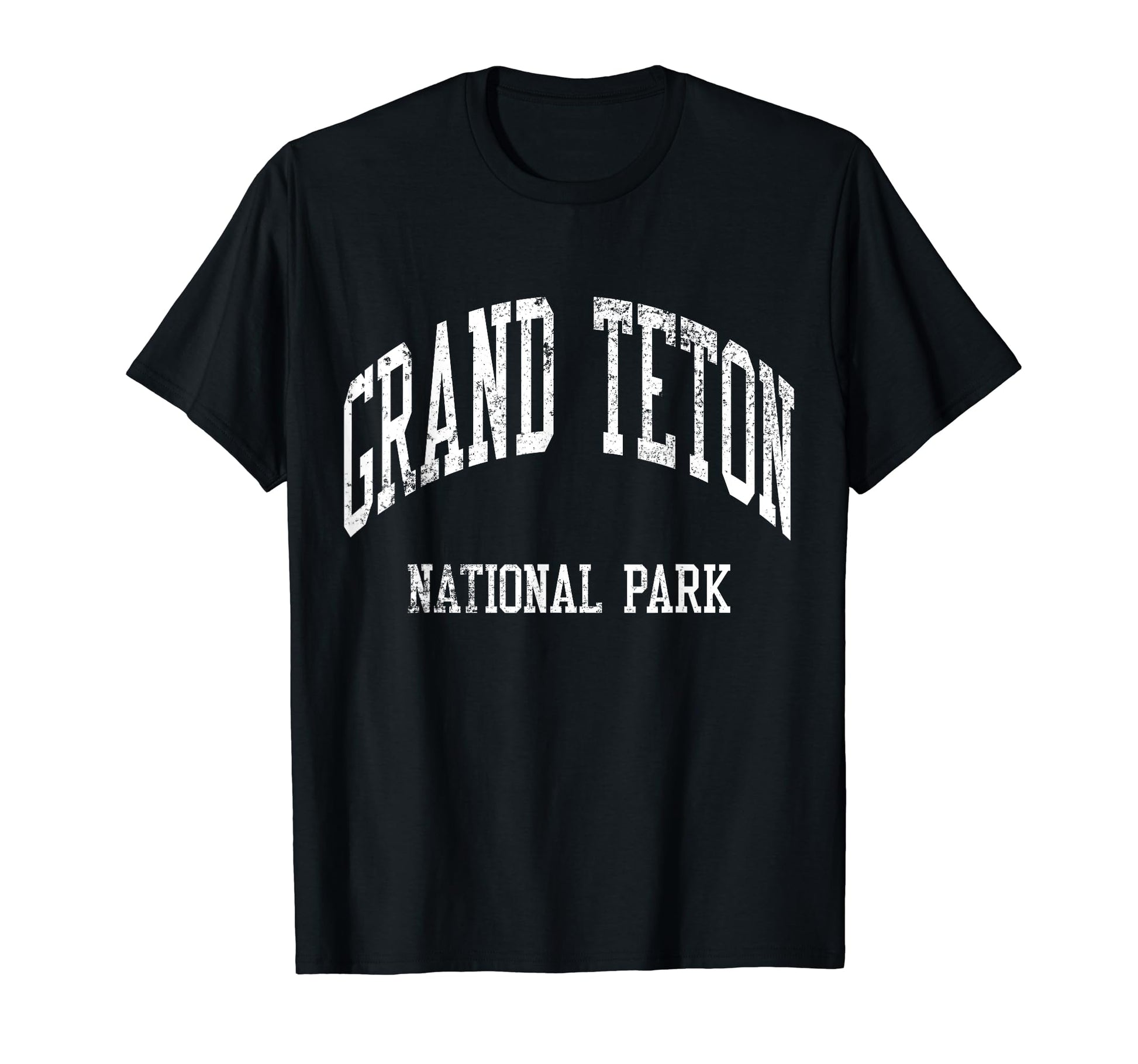 Grand Teton National Park 70S College T-Shirt - Minimalist Print Men Women - T-Shirt, Sweatshirt, Hoodie