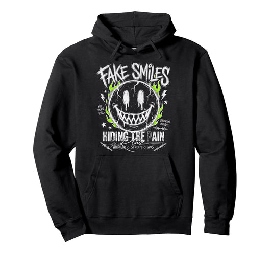 Aesthetic Streetwear Smile Hoodie - Aesthetic Graphic for Adults - T-Shirt, Sweatshirt, Hoodie