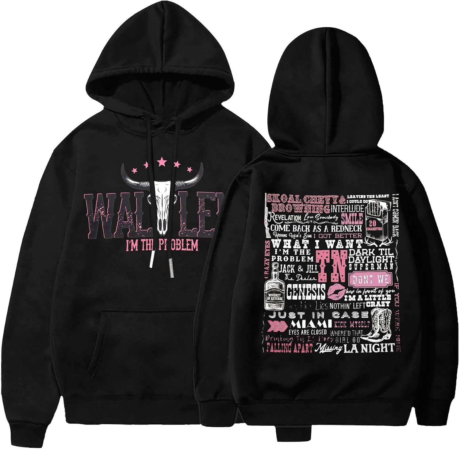 Western Women Rodeo Cow Skull Graphic Country Concert - Adult & Kids T-Shirts, Sweatshirts & Hoodies apparel design preview 1