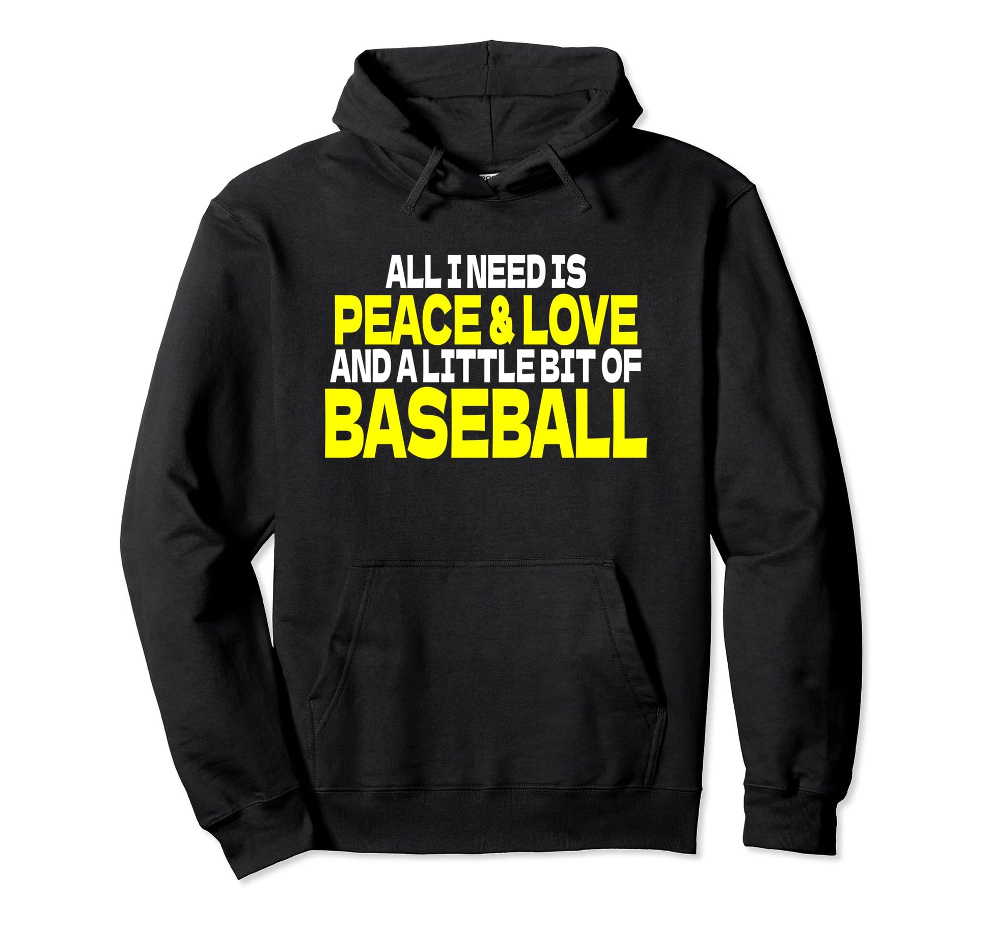 Coach Baseball Player Outfit Peace Love Hoodie - Trendy Graphic Unisex - T-Shirt, Sweatshirt, Hoodie
