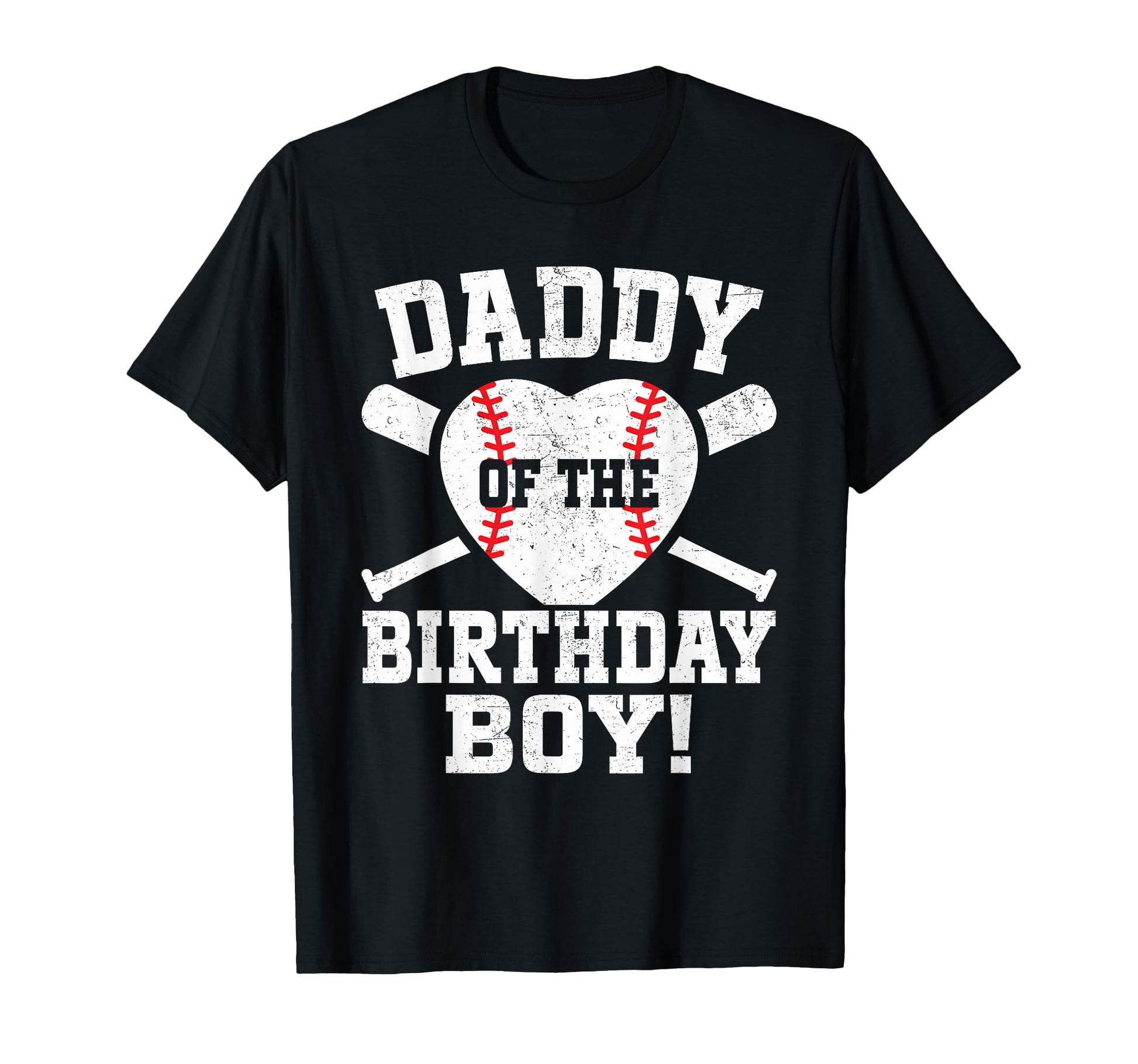 Daddy Birthday Baseball Birthday T-Shirt - Graphic Print Men Women - T-Shirt, Sweatshirt, Hoodie