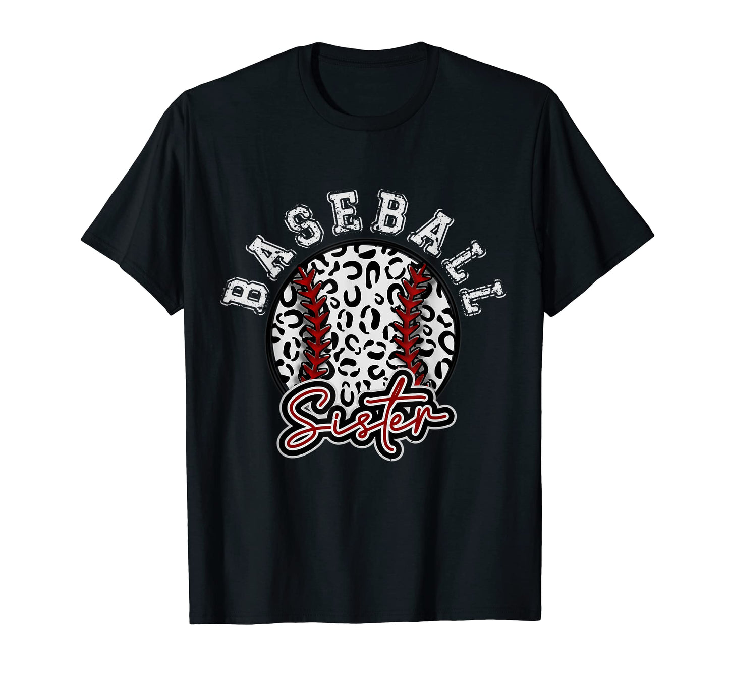 Leopard Cheetah Baseball Sister Womens T-Shirt - Custom Art Print Unisex - T-Shirt, Sweatshirt, Hoodie