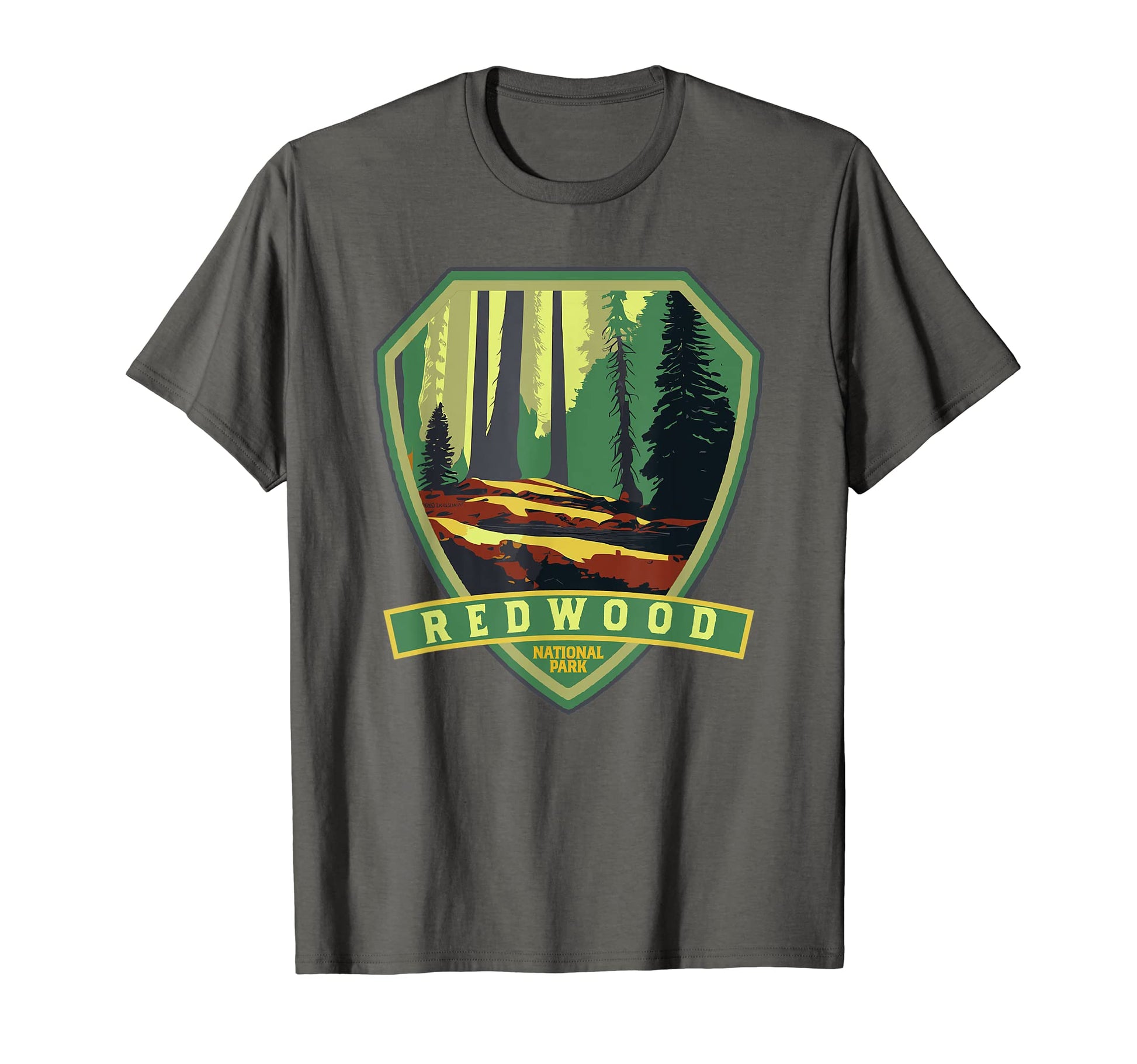 Redwood National Park Wpa Badge T-Shirt - Custom Art Print Men Women - T-Shirt, Sweatshirt, Hoodie