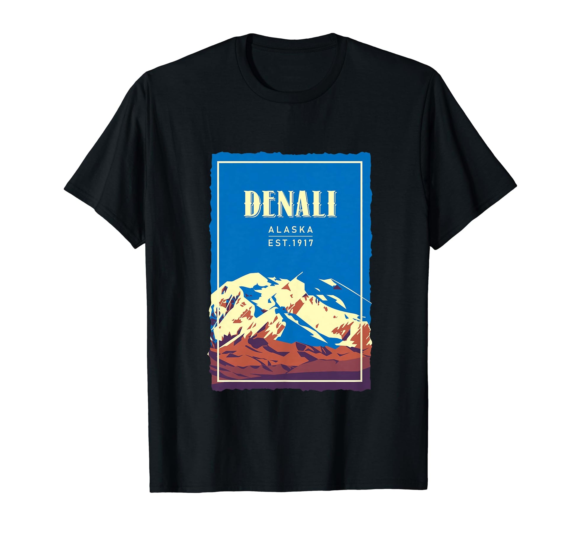 Mount Denali Snow Mountain Alaska Denali T-Shirt - Graphic Print Men Women - T-Shirt, Sweatshirt, Hoodie