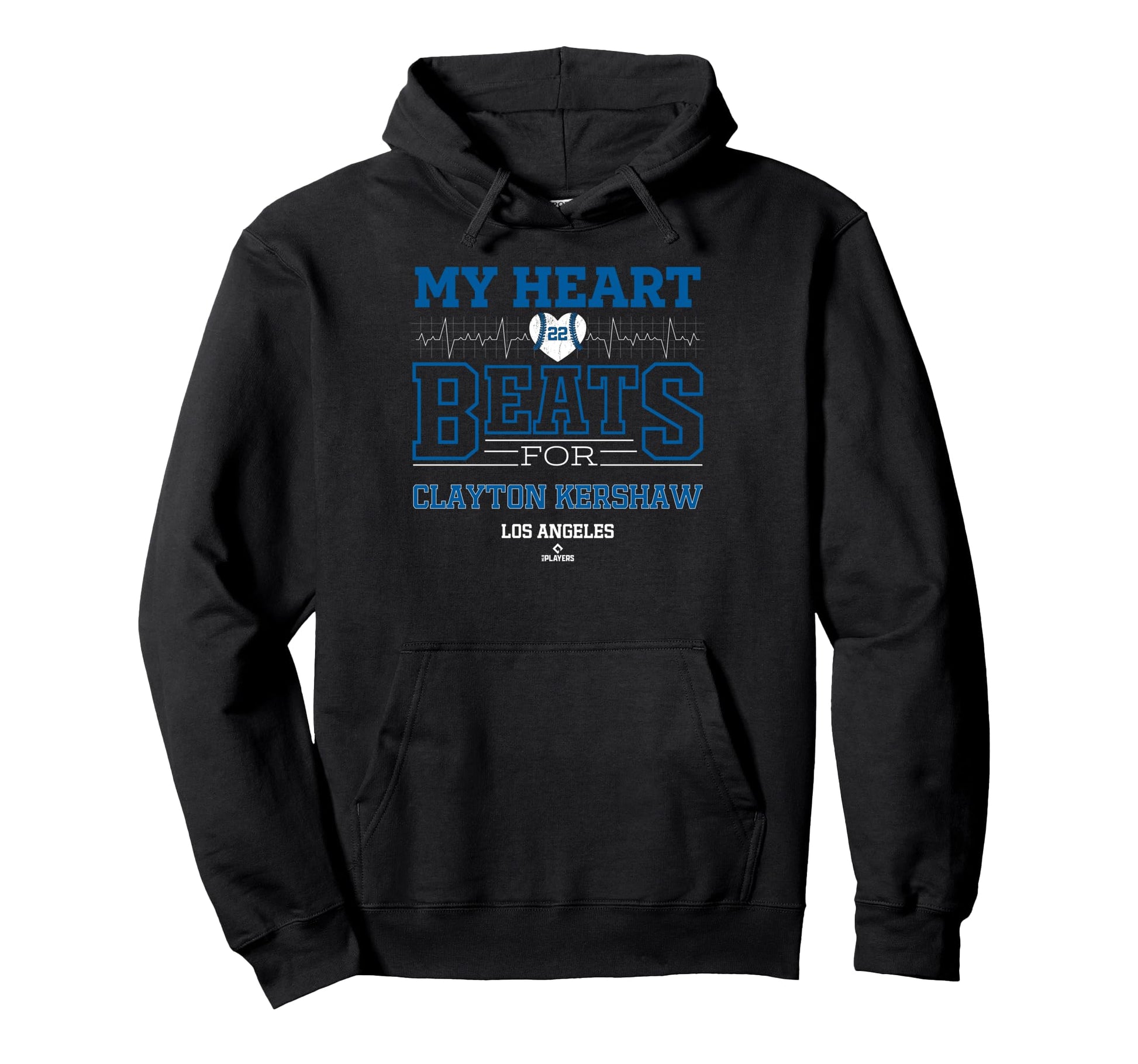 My Heart Beats Clayton Kershaw Los Hoodie - Custom Art Print Unisex - T-Shirt, Sweatshirt, Hoodie