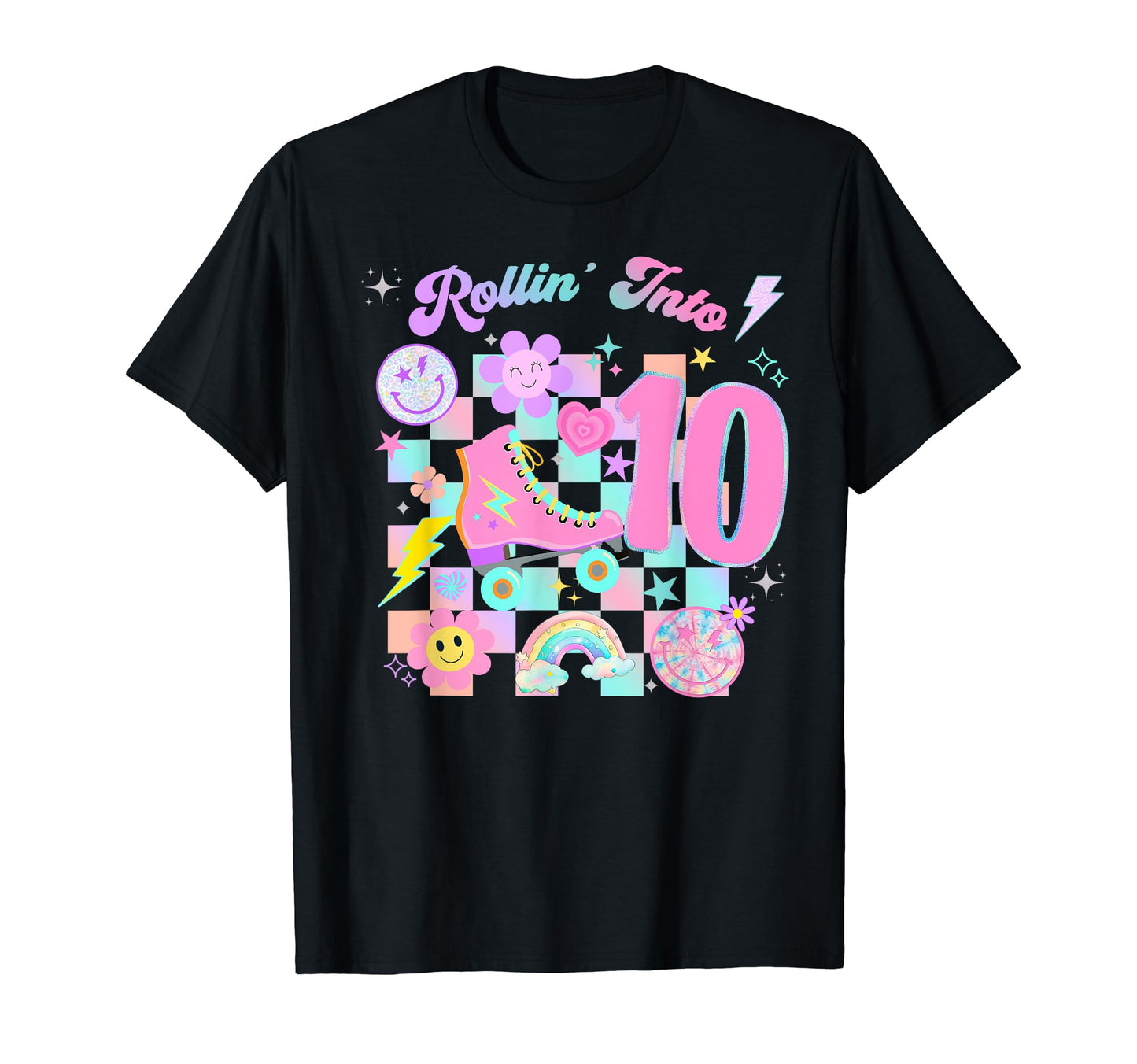 Roller Skates Skating Birthday Groovy T-Shirt - Novelty Apparel for Adults - T-Shirt, Sweatshirt, Hoodie