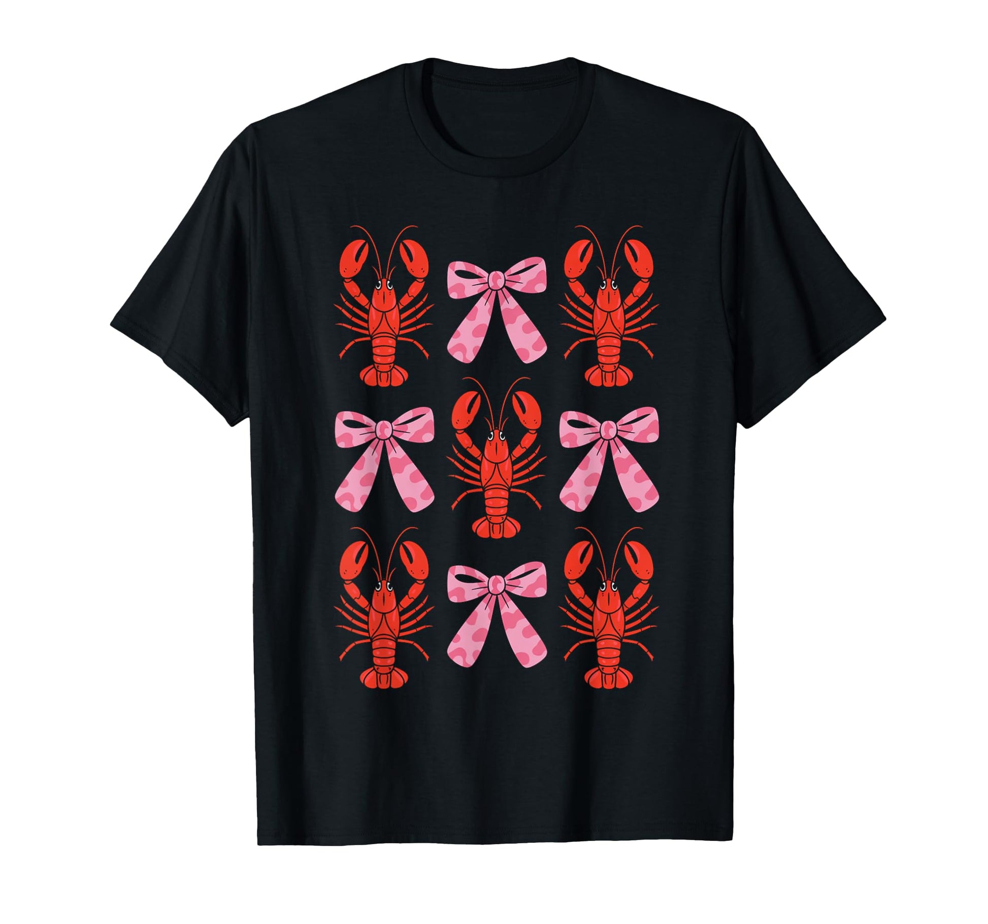 Coquette Bow Crawfish Y2K Aesthetic T-Shirt - Unique Graphic for Adults - T-Shirt, Sweatshirt, Hoodie