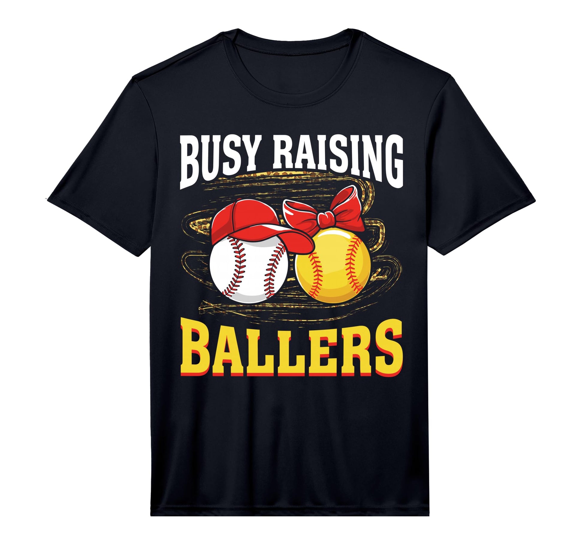 Mens Busy Raising Ballers Baseball T-Shirt - Streetwear Style Men Women - T-Shirt, Sweatshirt, Hoodie