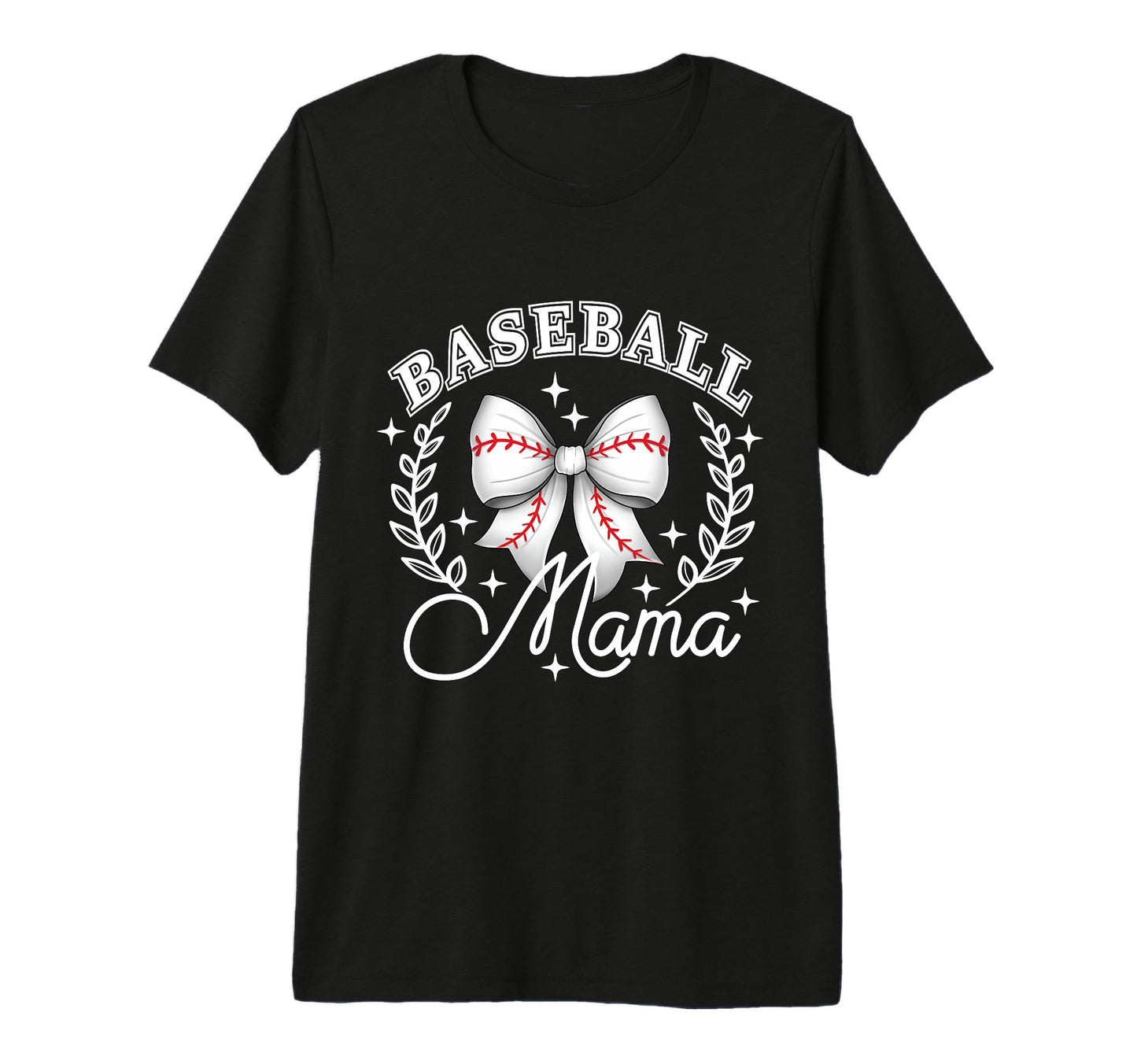 Baseball Mama Coquette Bow Game T-Shirt - Casual Everyday Wear Unisex - T-Shirt, Sweatshirt, Hoodie