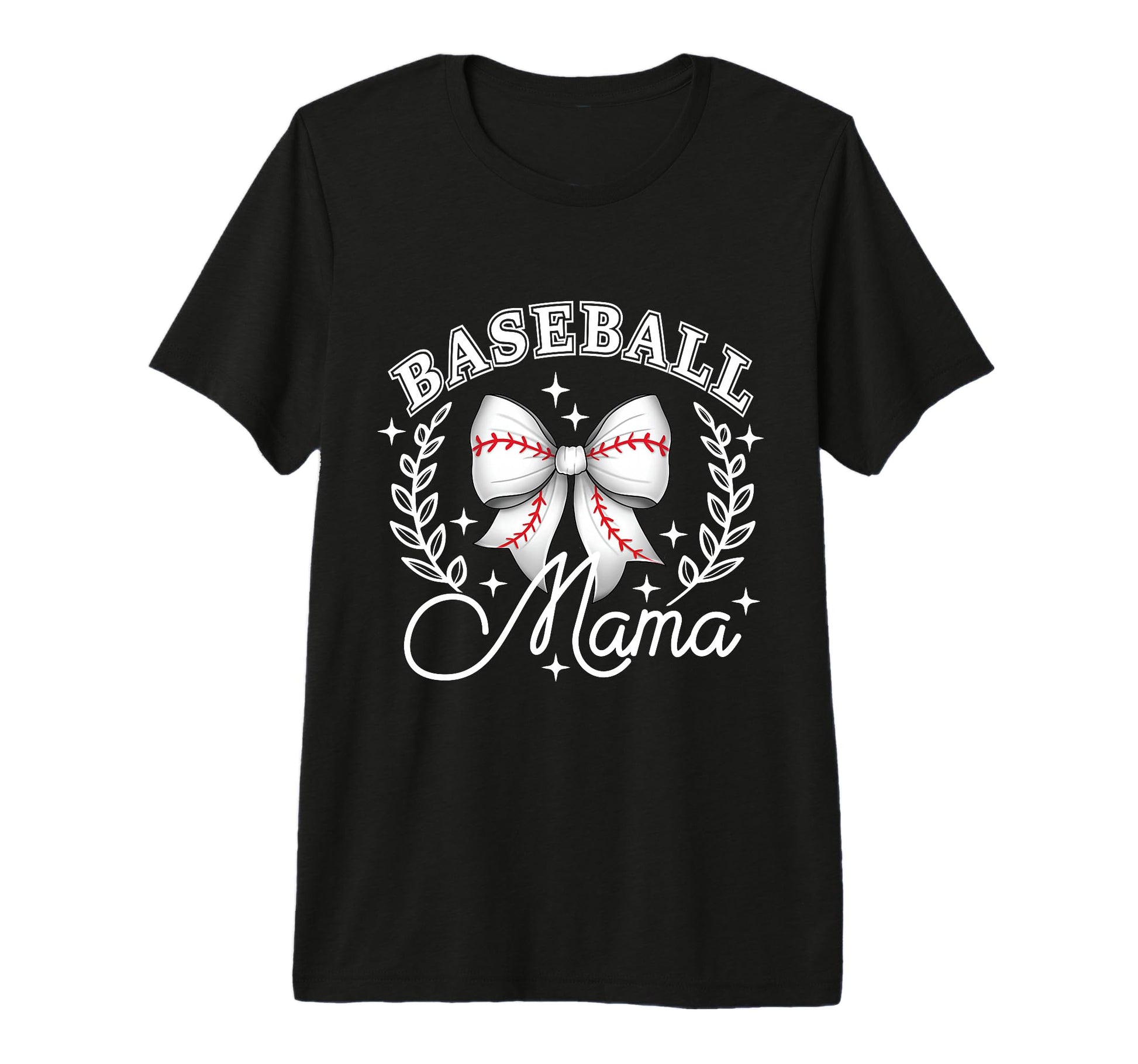 Baseball Mama Coquette Bow Game T-Shirt - Casual Everyday Wear Unisex - T-Shirt, Sweatshirt, Hoodie