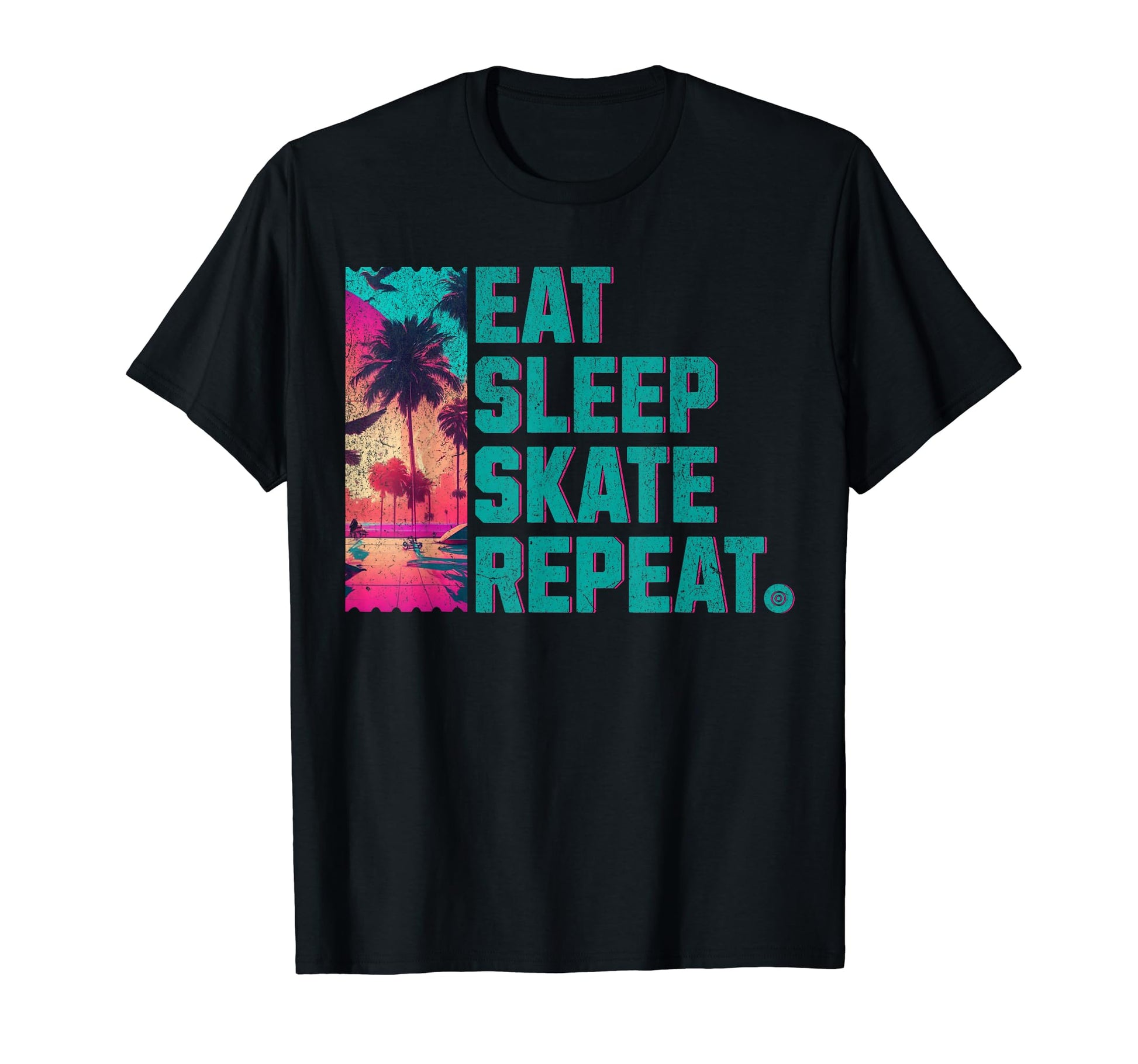 Eat Sleep Skate Repeat Roller Skating T-Shirt - Trendy Graphic Men Women - T-Shirt, Sweatshirt, Hoodie