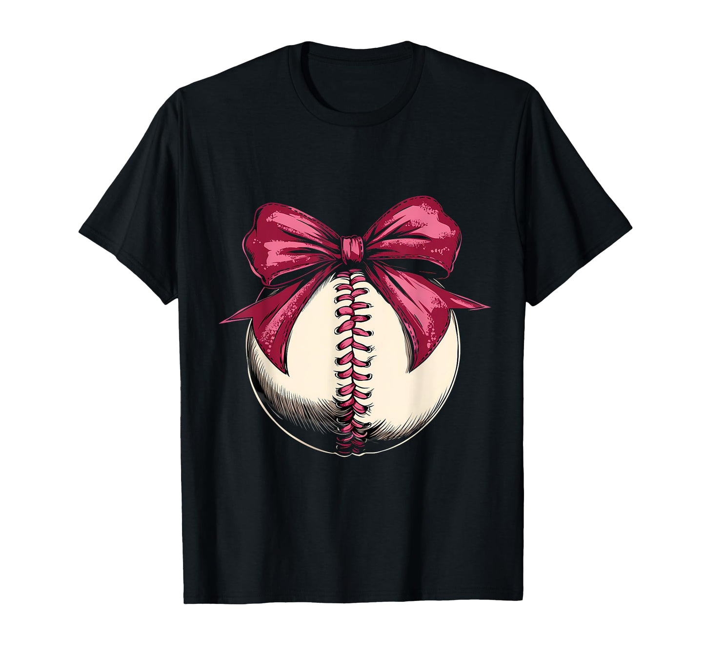 Baseball Coquette Bow Baseball Mom T-Shirt - Casual Everyday Wear Men Women - T-Shirt, Sweatshirt, Hoodie