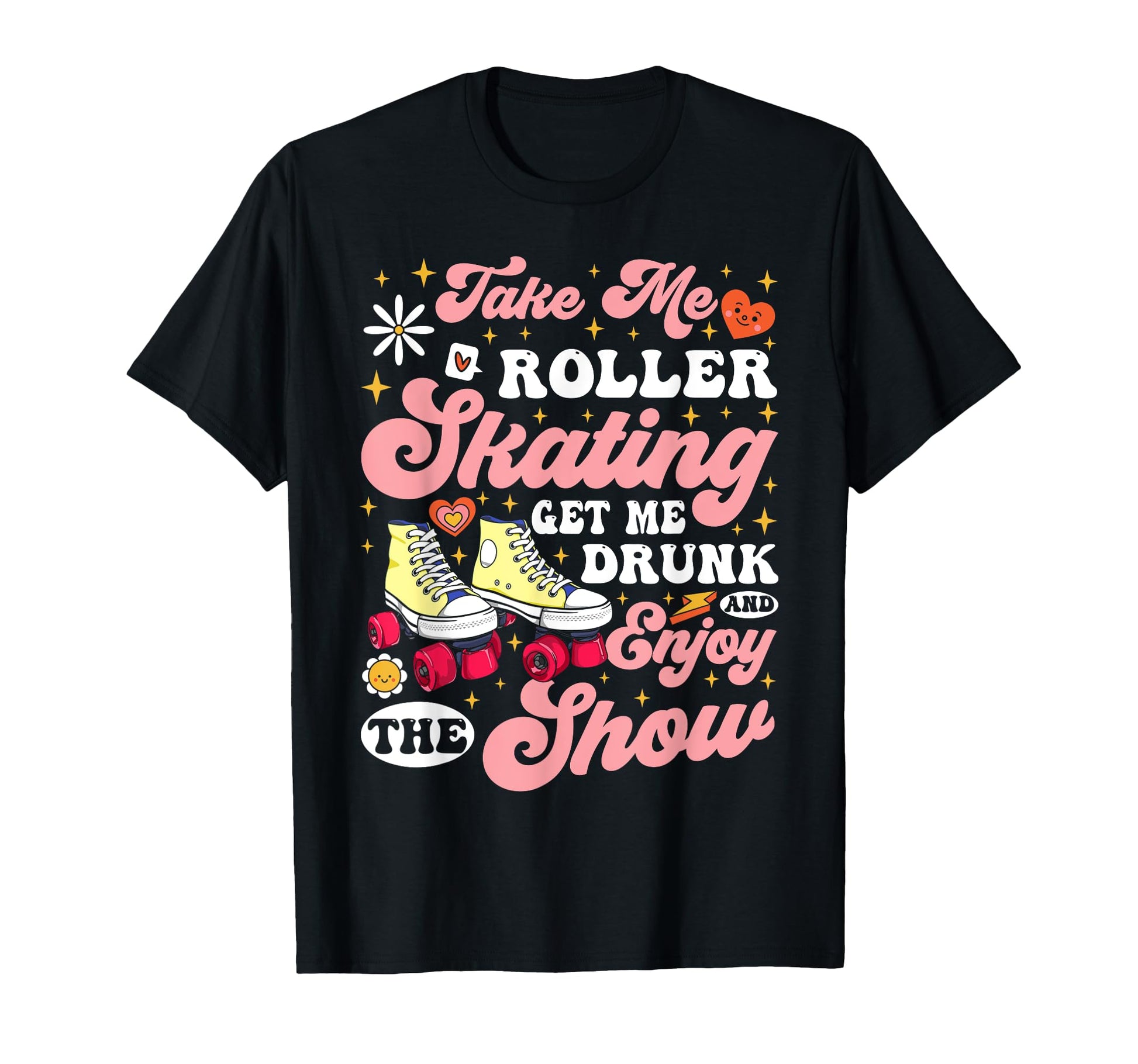 Roller Skating Skate 1970S Take Me T-Shirt - Aesthetic Graphic Men Women - T-Shirt, Sweatshirt, Hoodie