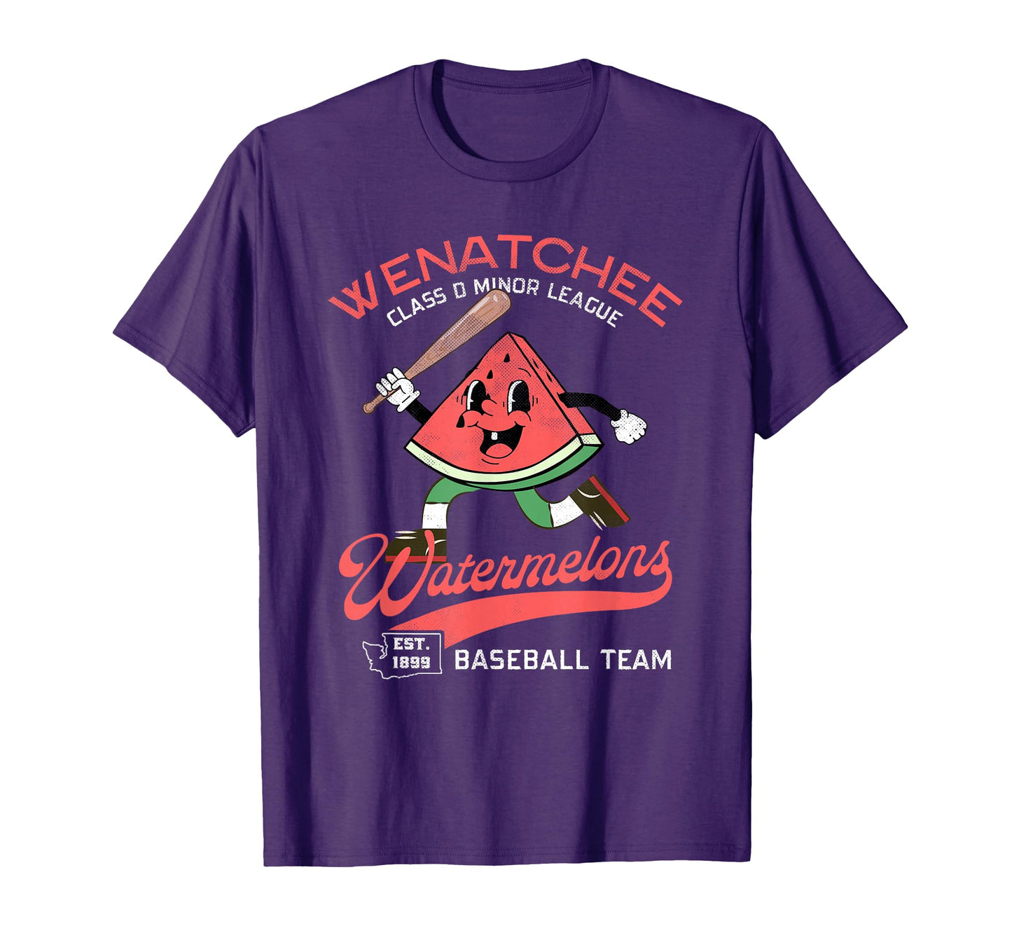 Wenatchee Watermelons Minor League T-Shirt - Novelty Apparel Men Women - T-Shirt, Sweatshirt, Hoodie
