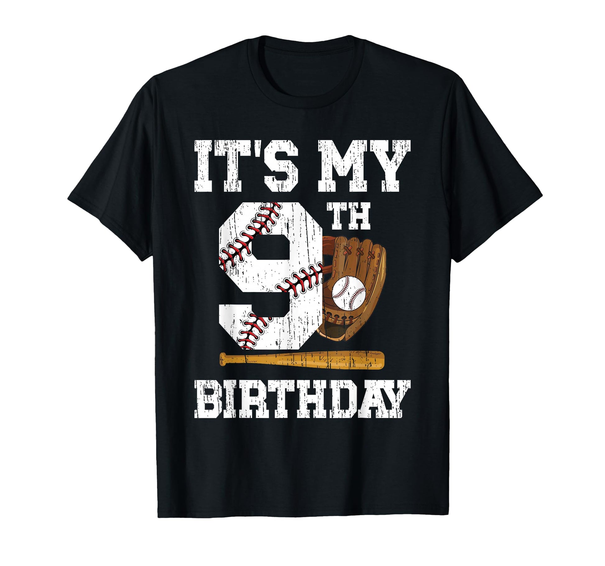 My 9Th Birthday Baseball Nine Year T-Shirt - Streetwear Style for Adults - T-Shirt, Sweatshirt, Hoodie